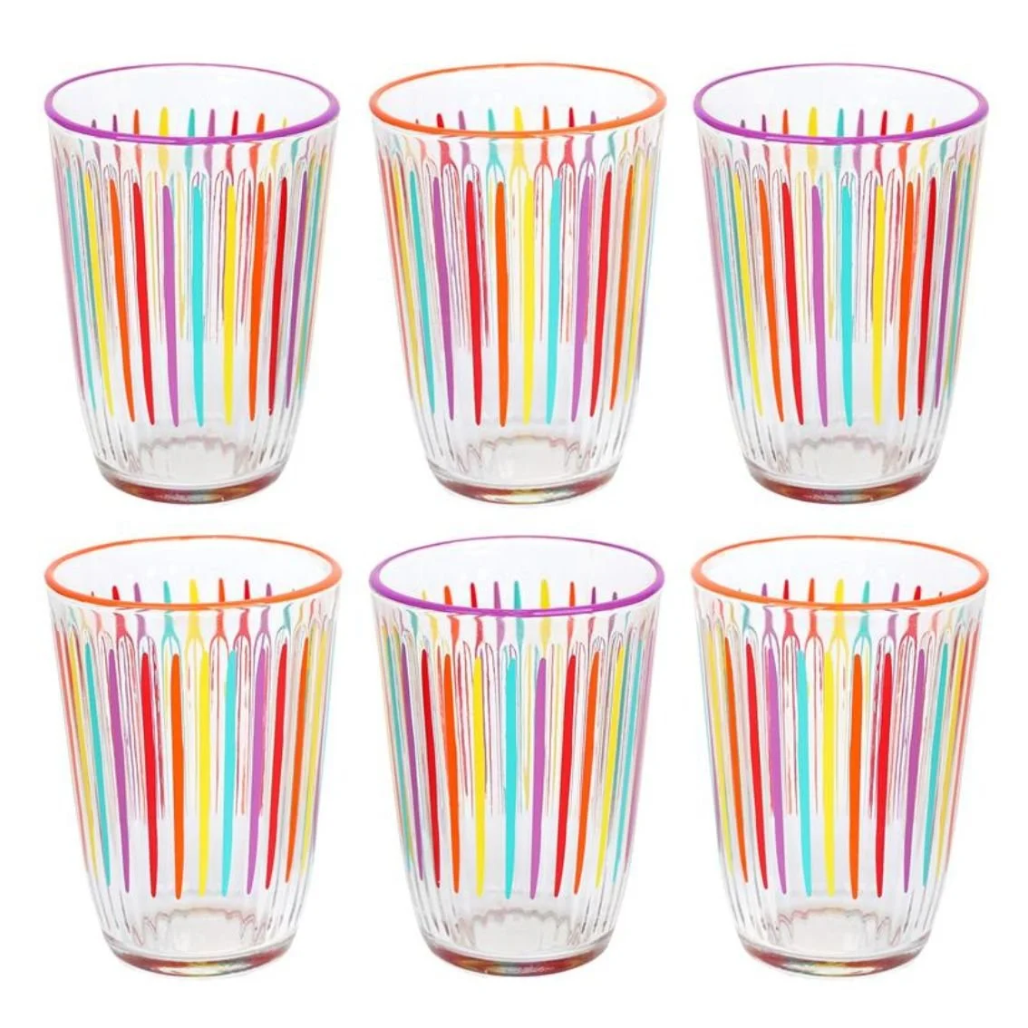Rainbow Glass Tumblers