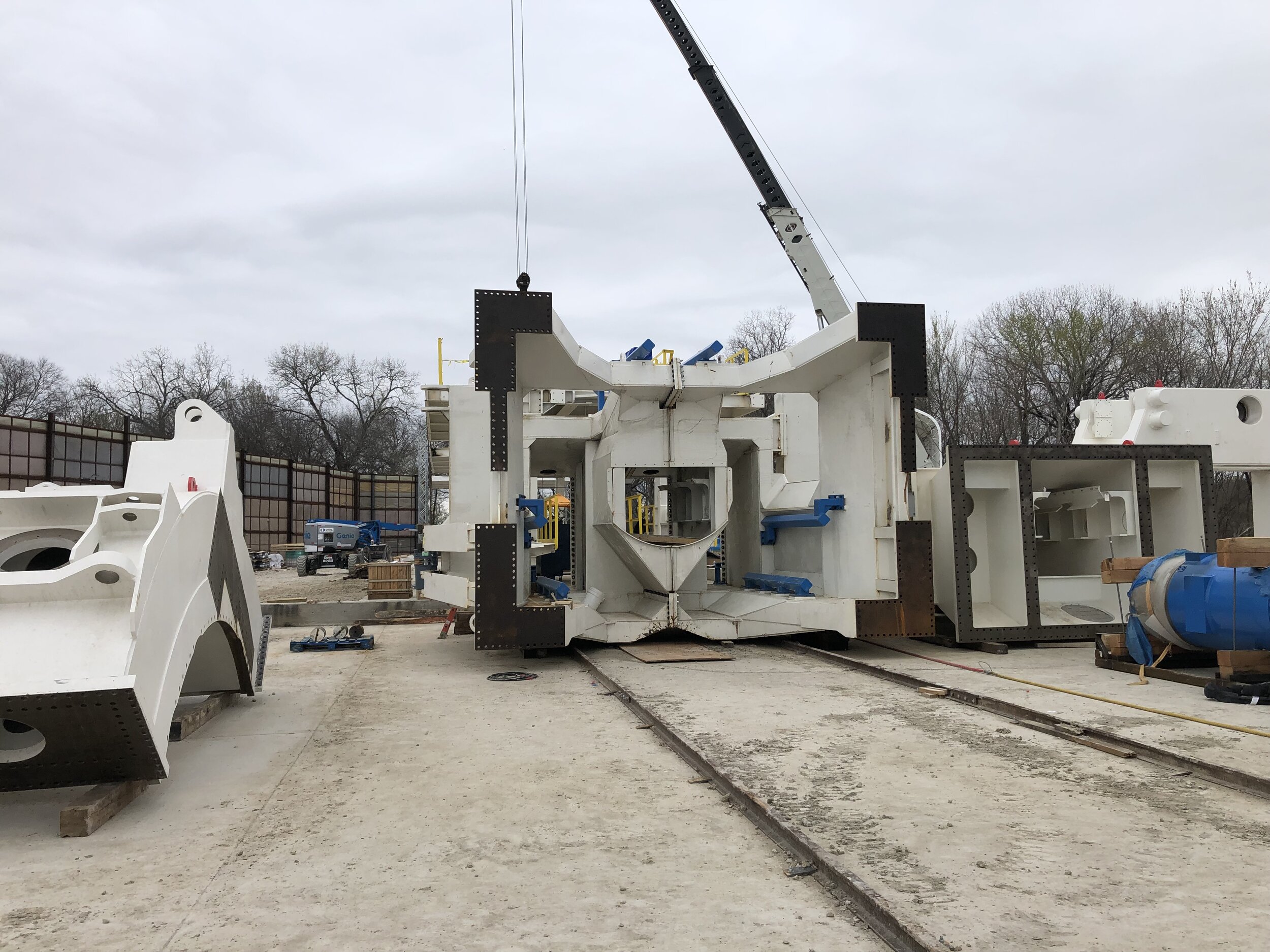 TBM Assembly - Main Frame Bolted Together