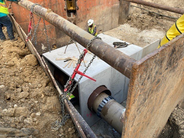 July 2021 - Wastewater Line through Stormwaterline in the Victor St. &amp; N Carroll Ave. intersection