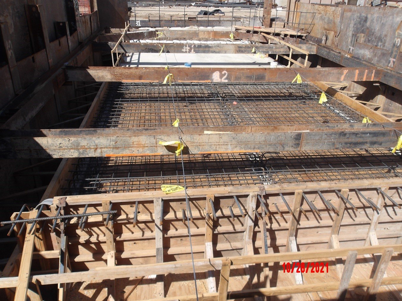 October 2021 - Intake Structure E Roof Slab Reinforcement