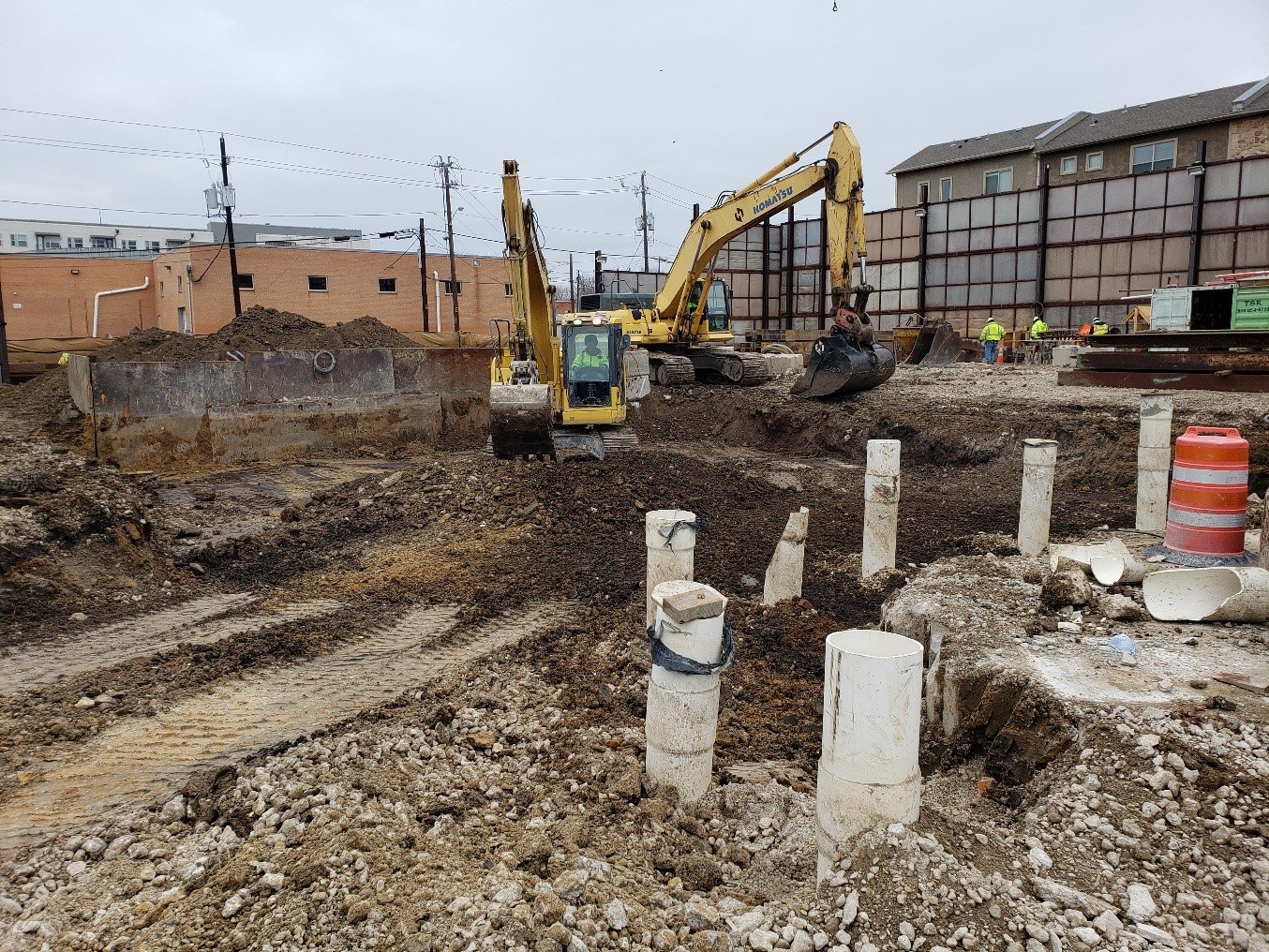 February 2022 - Excavating for the Intake Structure