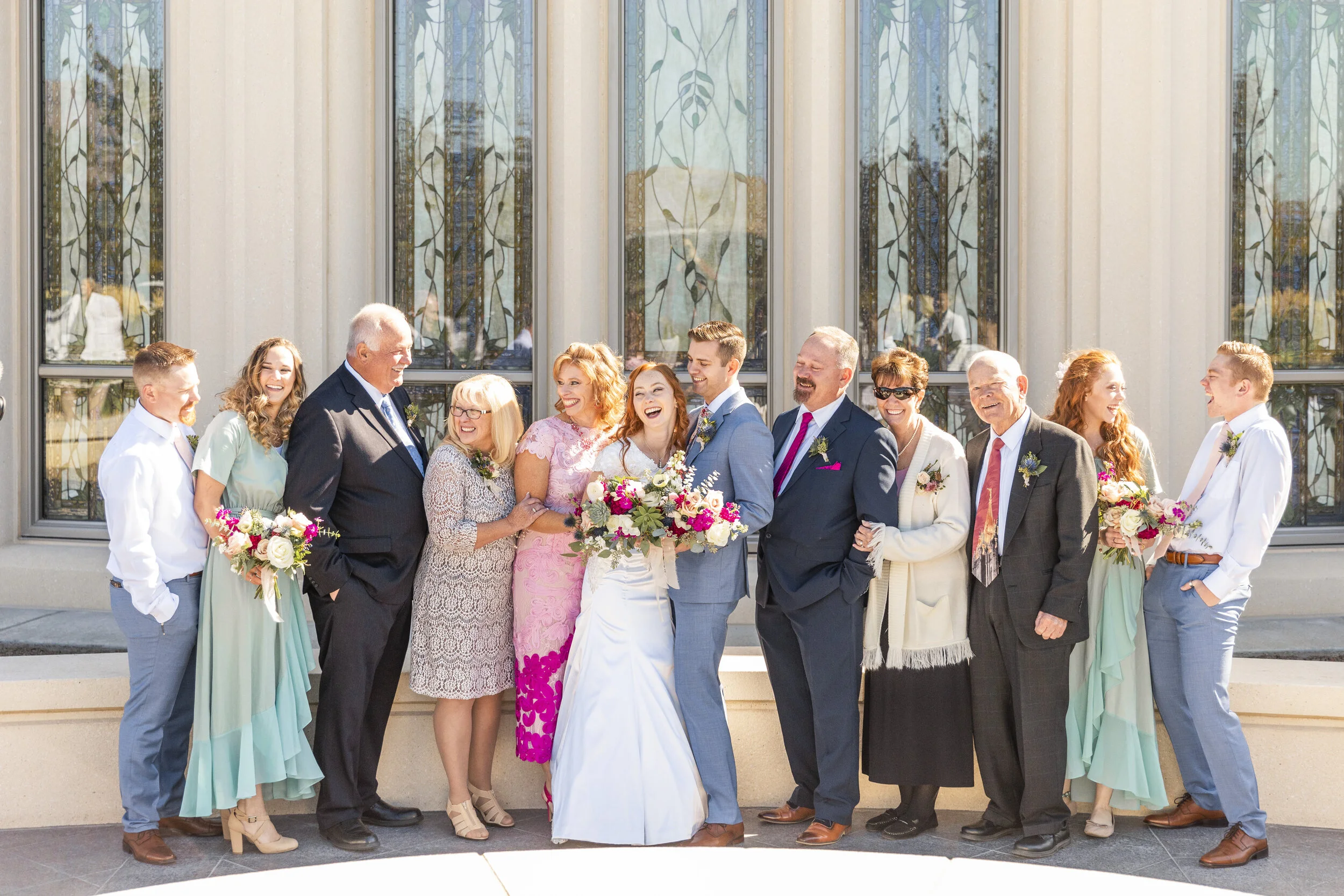  fun family photo ideas all together mormon wedding happy couple happy family outside the temple wedding picture location ideas beautiful stained glass windows big happy family lds family goals family goals wedding attire inspiration for every member