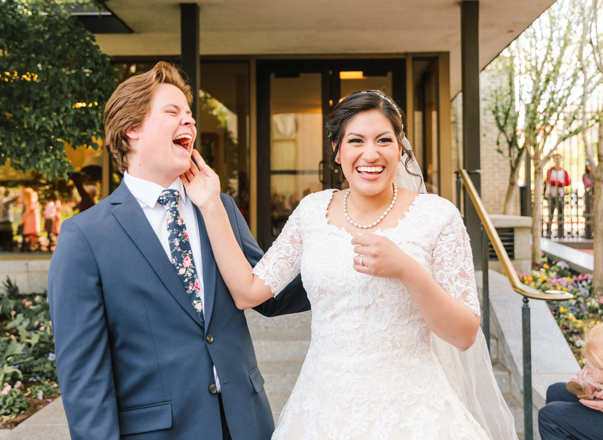  happy couple capturing the moment professional utah photographer clarity lane photographer wedding day photo shoot radiant couple silly moment between husband and wife couple goals couple laughing together utah couple goals inspiration lds couple ld