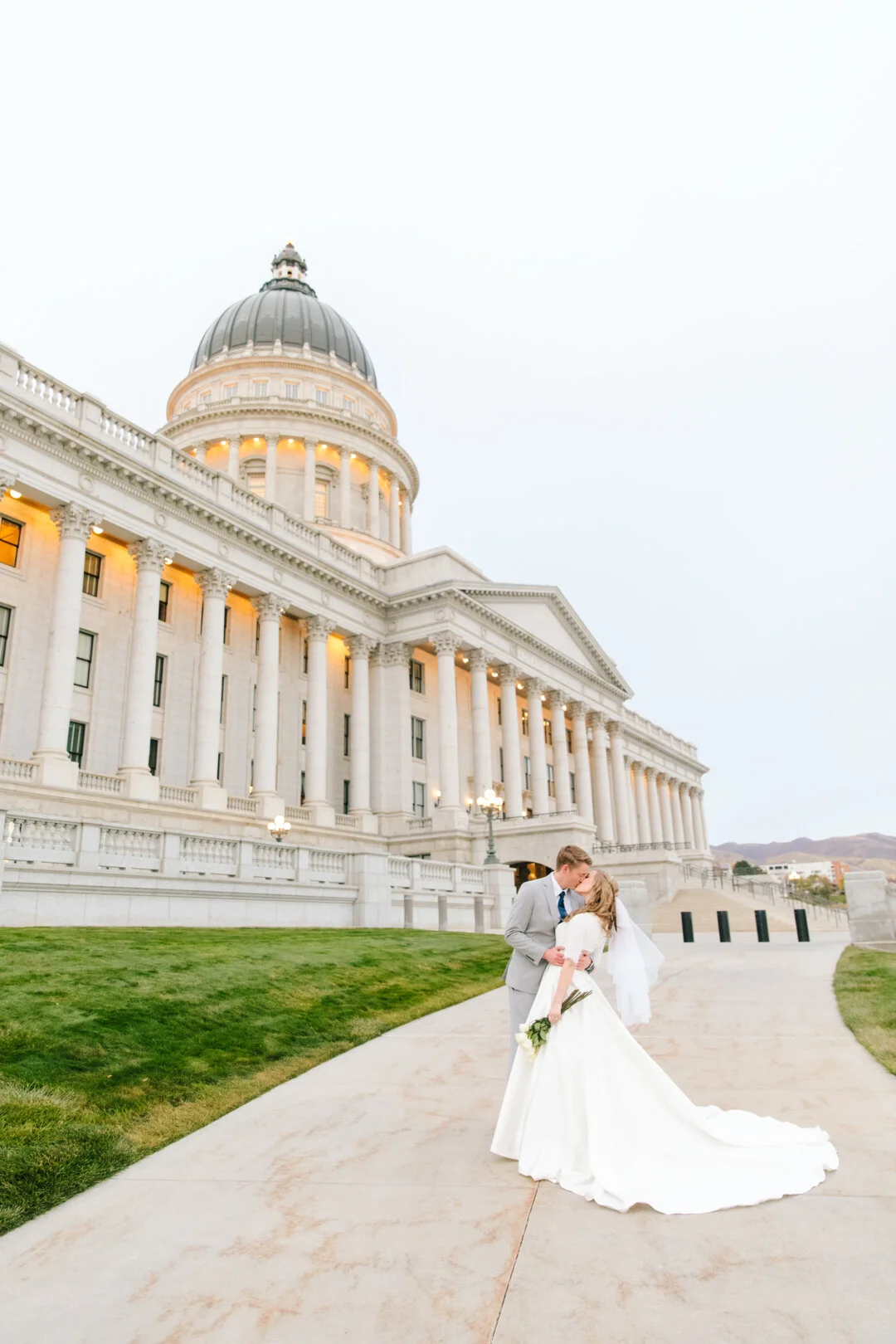  beautiful capital building unique angle beautiful wedding ggorgeous princess dress wedding dress styles wedding dress inspiration wedding goals greyish blue suit wedding photo shoot goals love is in the air modest wedding dress inspiration goals  #w