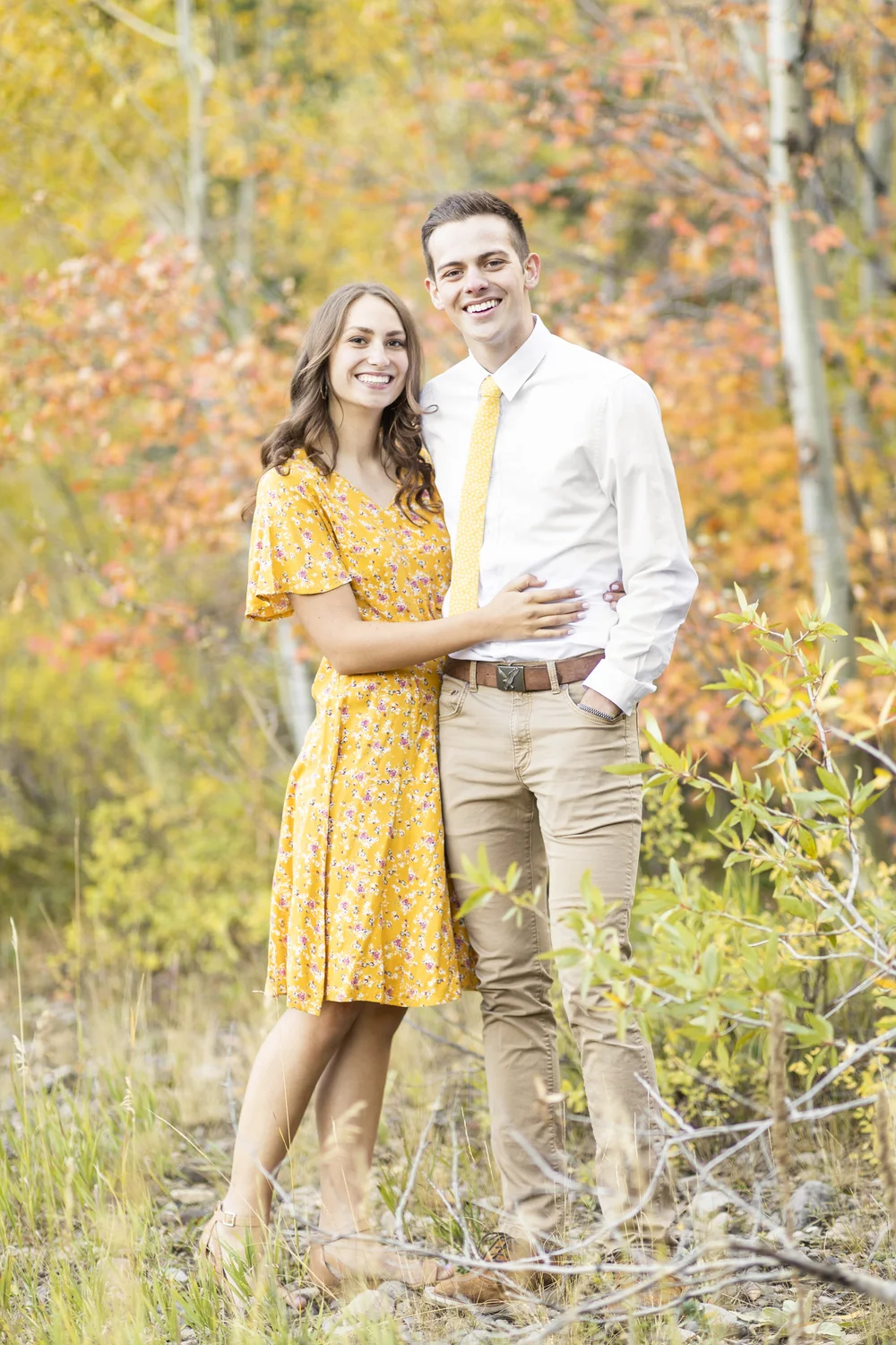 sachin and babi light blue dress Spring Engagement Party Guest Outfits