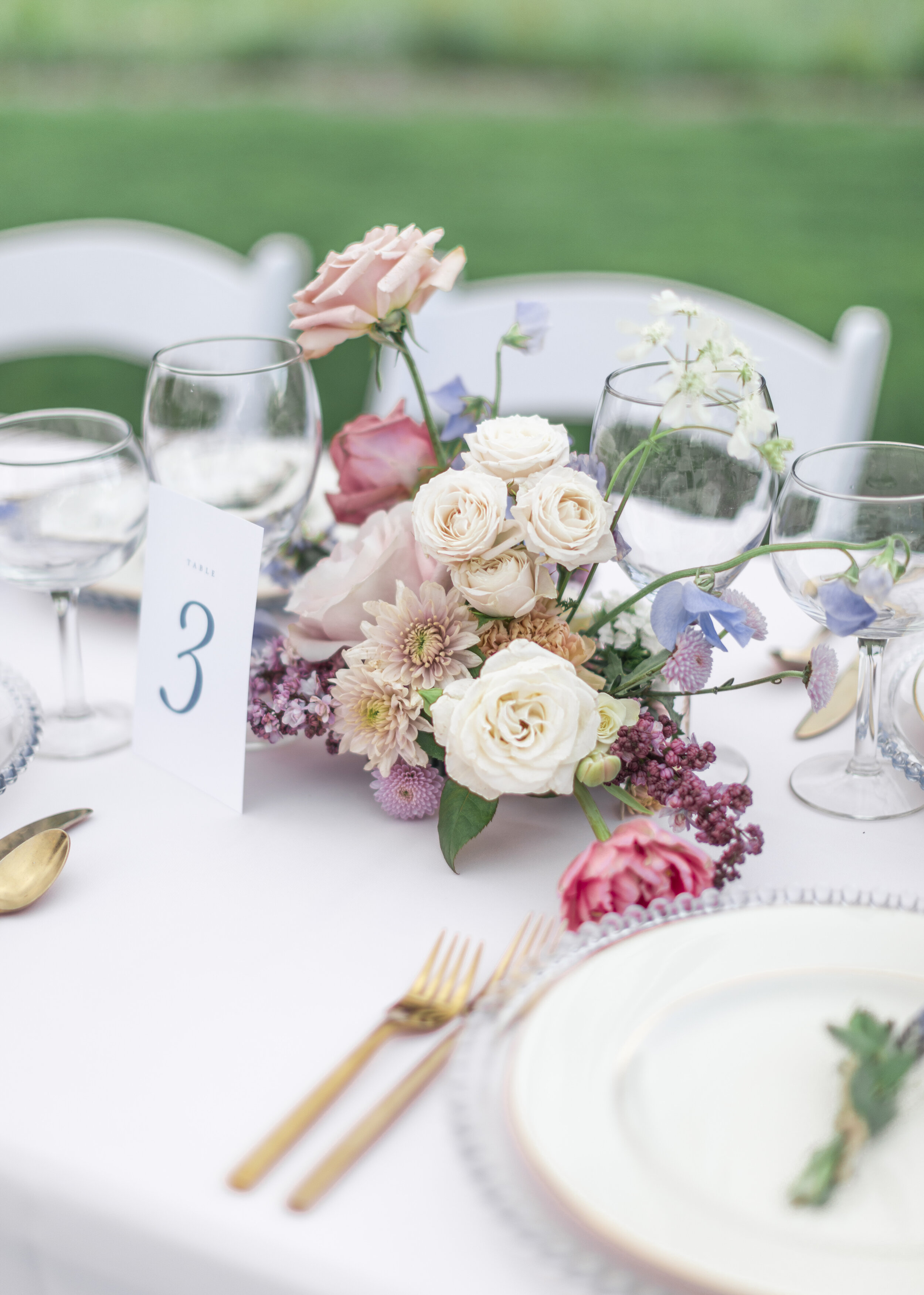  Photo of the wedding luncheon table centerpieces and tableware set up during a wedding photography workshop in Logan, Utah by Clarity Lane Photography. outdoor wedding table set-up hands-on portfolio-wedding builder #claritylanephotography #clarityl