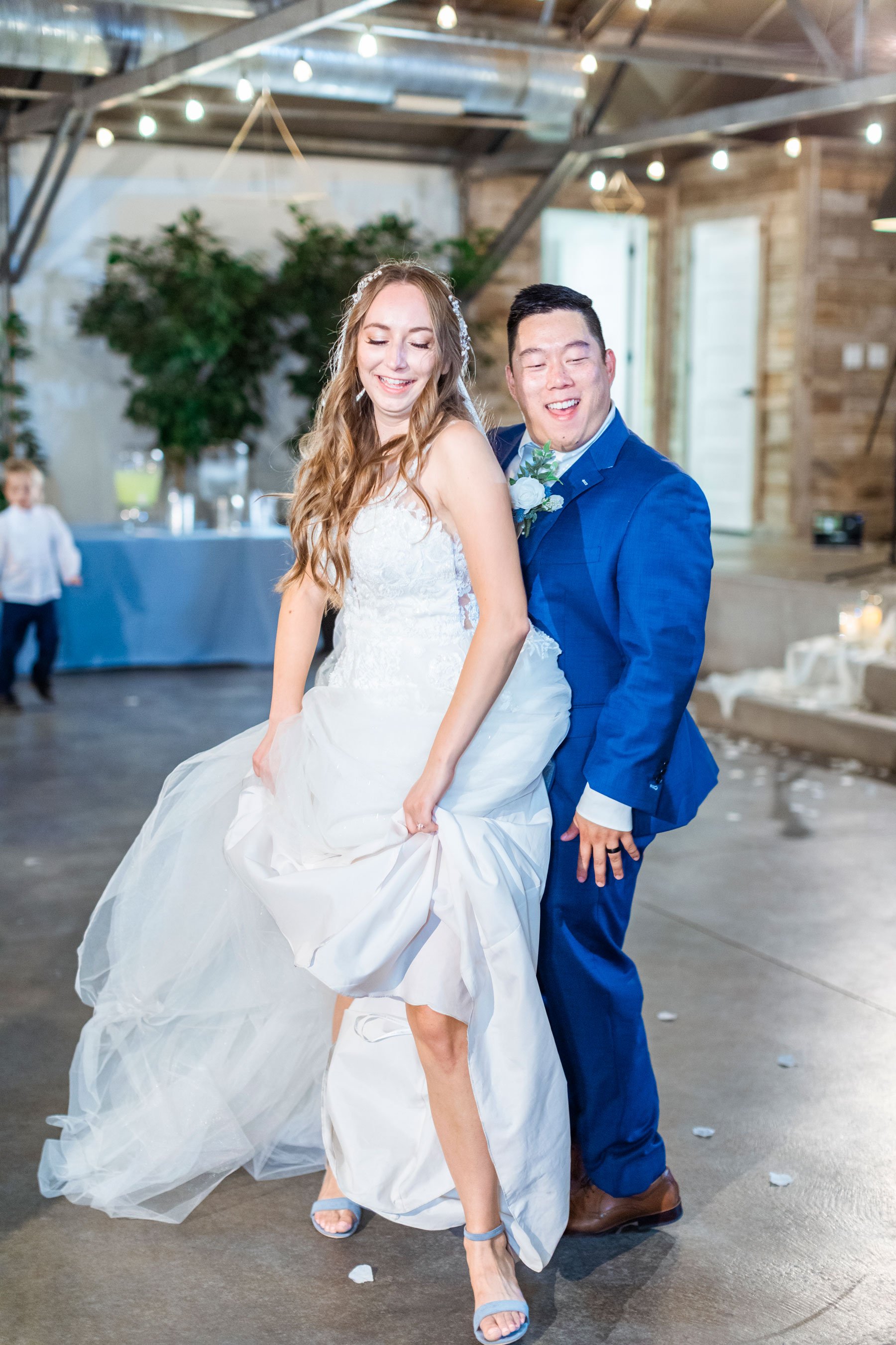  Groom and bride grind during their first dance as a married couple making it a good time captured by Savanna Richardson Photography in Orem. fun newly married dancing picture bride and groom get down dance fun first dance #savannarichardsonphotograp