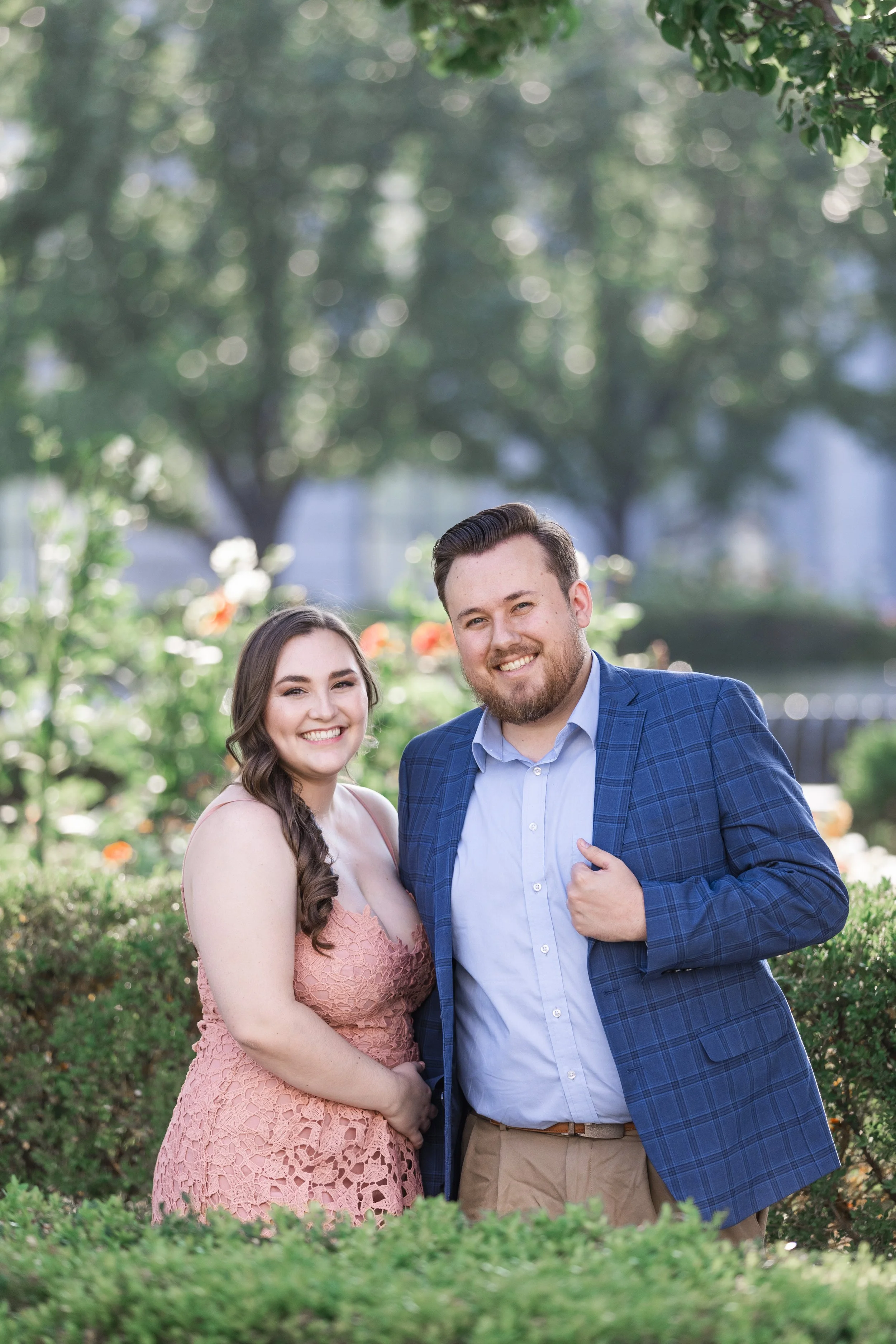  In the Summer Savanna Richardson Photography captures a couple in pink and blue during an engagement session. summer clothing inspiration for couples #savannarichardsonphotography #Utahcapitolphotography #utahengagements #utahengagementphotographer 