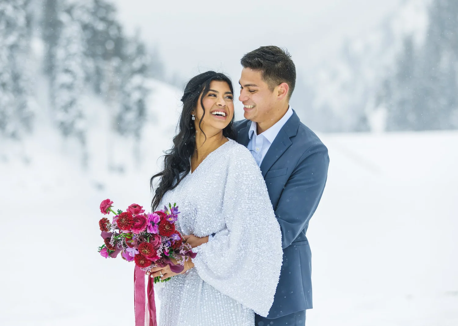 winter mountain wedding dress Elopement Wedding Dress For Your Outdoor Carefree Wedding