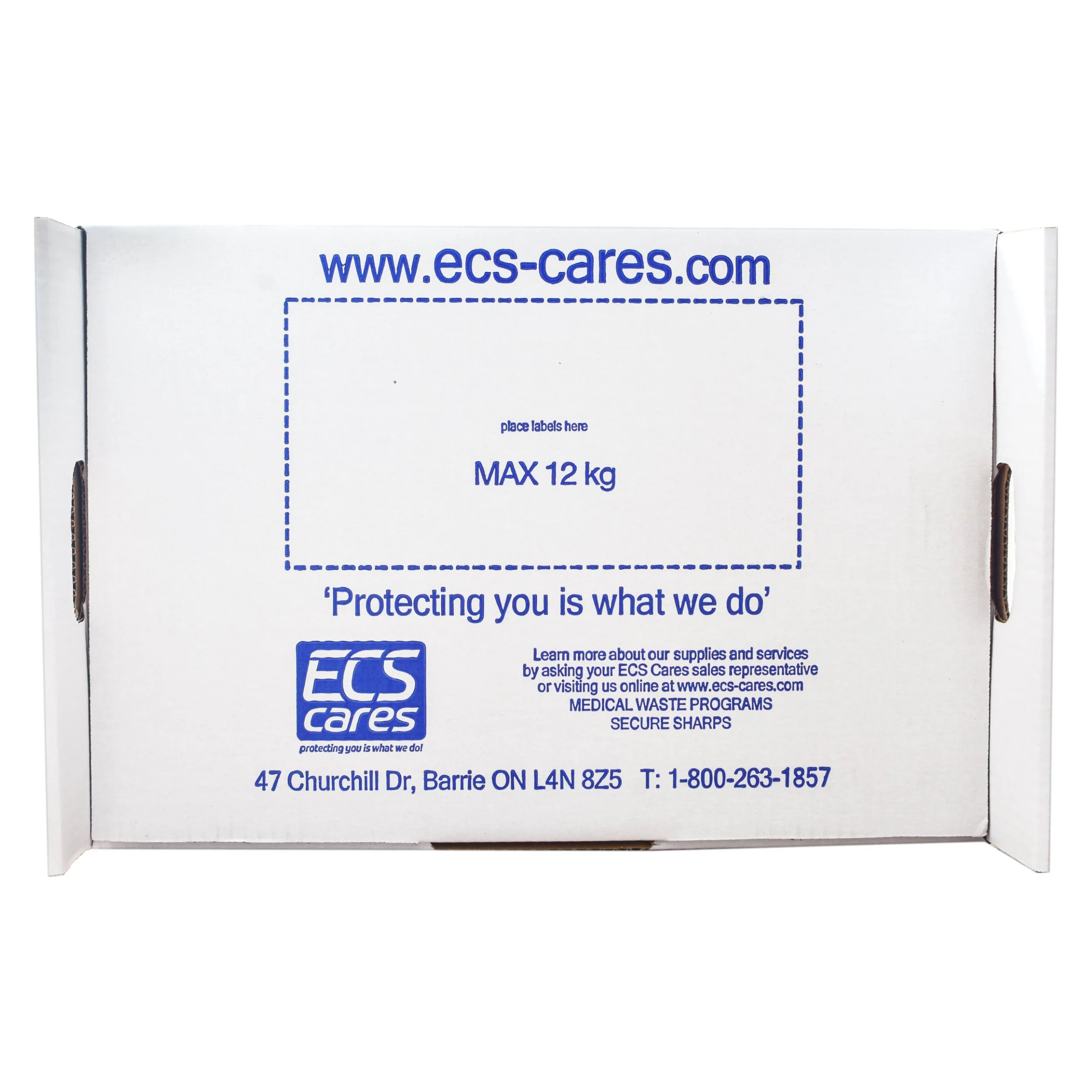 ECS Cares Medium Biomedical Sharps Box