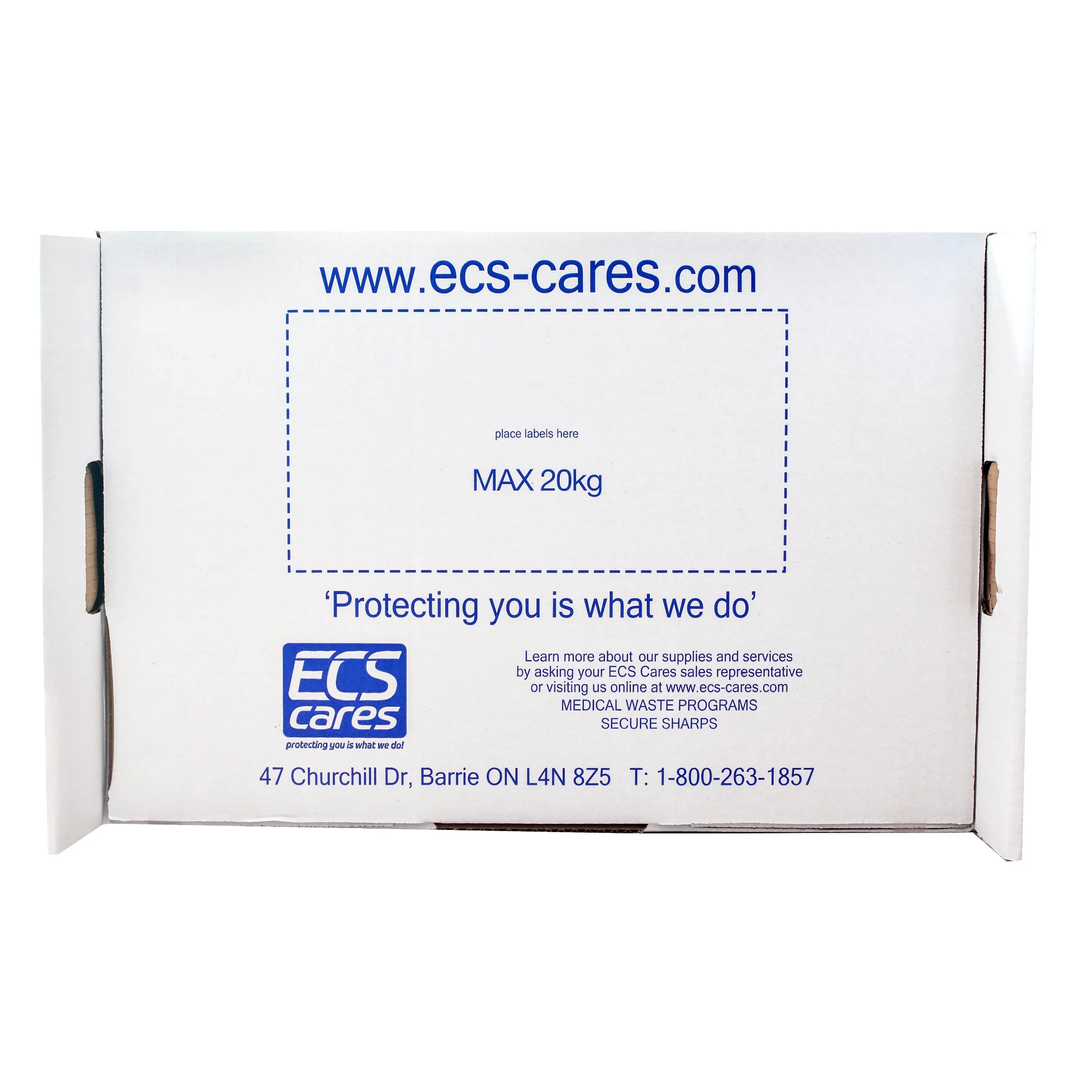 ECS Cares Large Biomedical Sharps Box