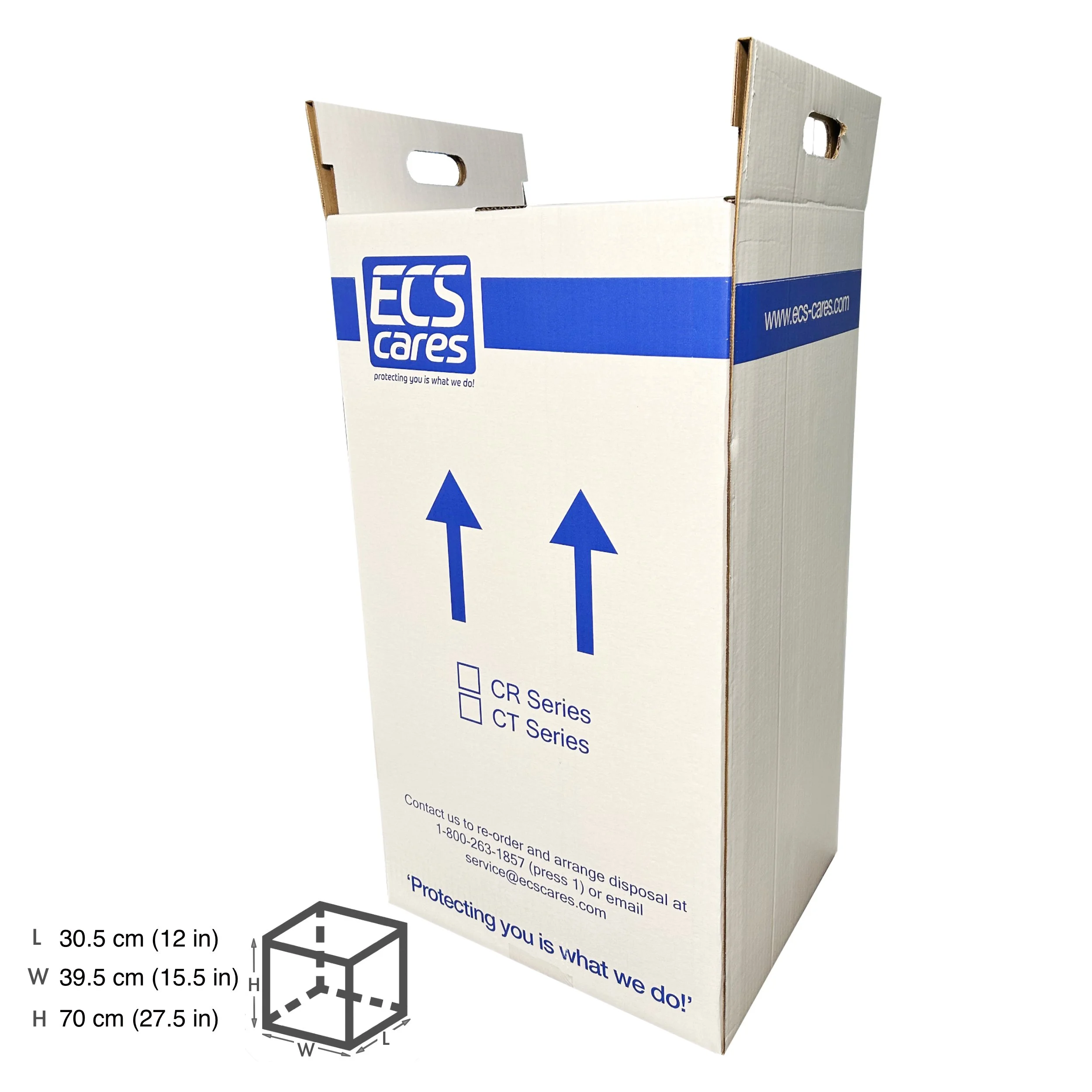ECS Cares Tall Biomedical Sharps Box