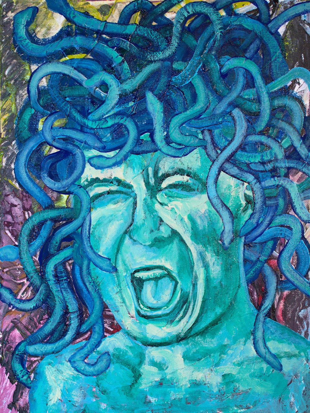 Medusa of Vengeance - Sheryl Crowley 2020 acrylic 16 x 12 low pixel 72DPI.jpeg