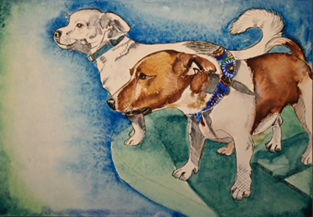 Copy of _DOG PORTRAIT 3_Watercolor ink pen on water colour paper _148mmx210mm_Amanda Ross-McDonald _2023.jpeg