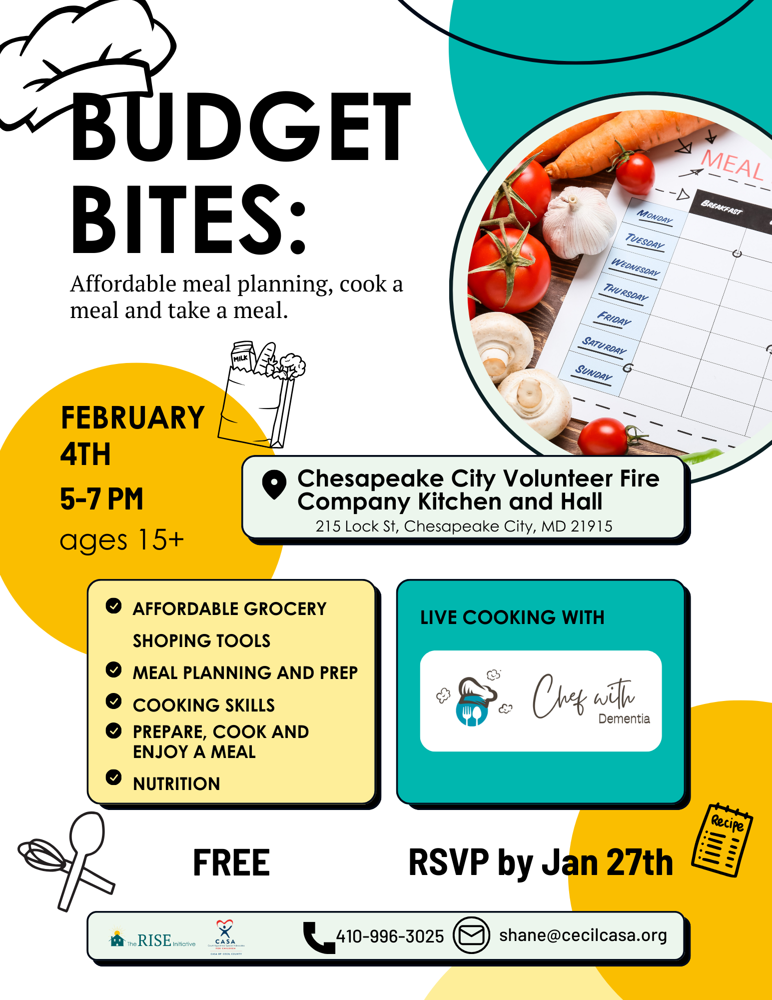BUDGET BITES: Affordable meal planning, cook a meal and take a meal.