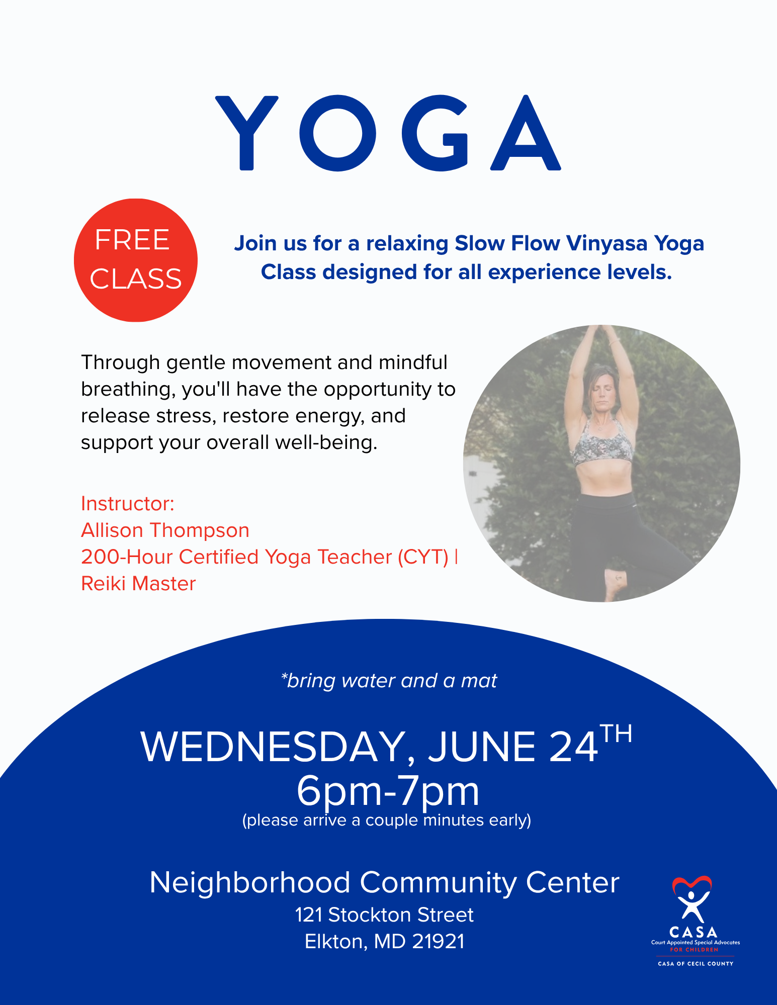 FREE YOGA CLASS