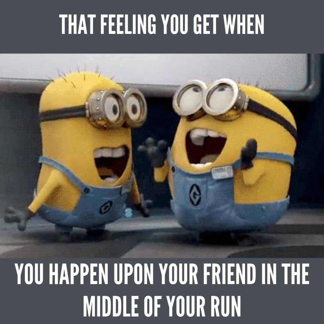 🏃&zwj;♂️🏃&zwj;♀️ Friday Funny! When two friends spot each other during their run... 

Friend 1: "Hey! Are you running from something or to something?" 
Friend 2: "Both! But mostly from my responsibilities!" 😂

Nothing like a li