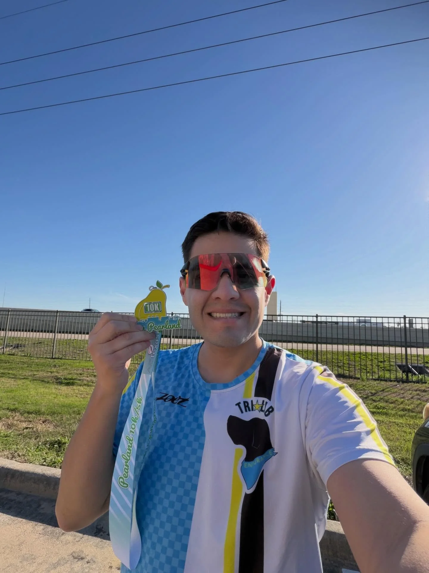 Congratulations to Carlos on his amazing run at the Pearland 10k yesterday. Work and life has kept him more busy than usual and he stilled managed to run it in 48:26! 

Can&rsquo;t wait to see what he does at the Woodlands half next weekend. 
.
.
#pr