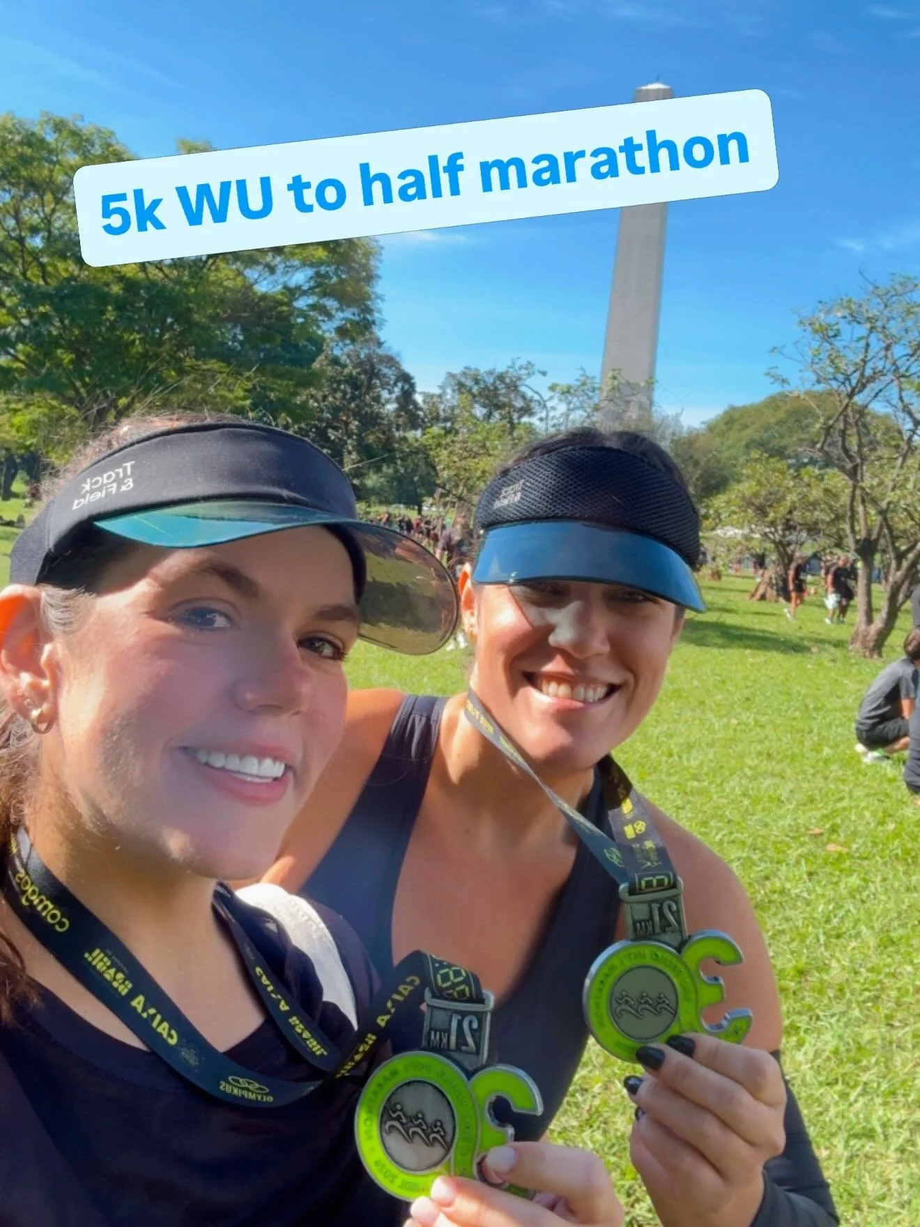 #medalmonday

Consistency and hard work has paid off. Lorena has been a stellar athlete. She follows her plan, has open communication with me and puts in the work and it showed this weekend. 

She had a 9min PR on her half marathon and S&atilde;o Pau