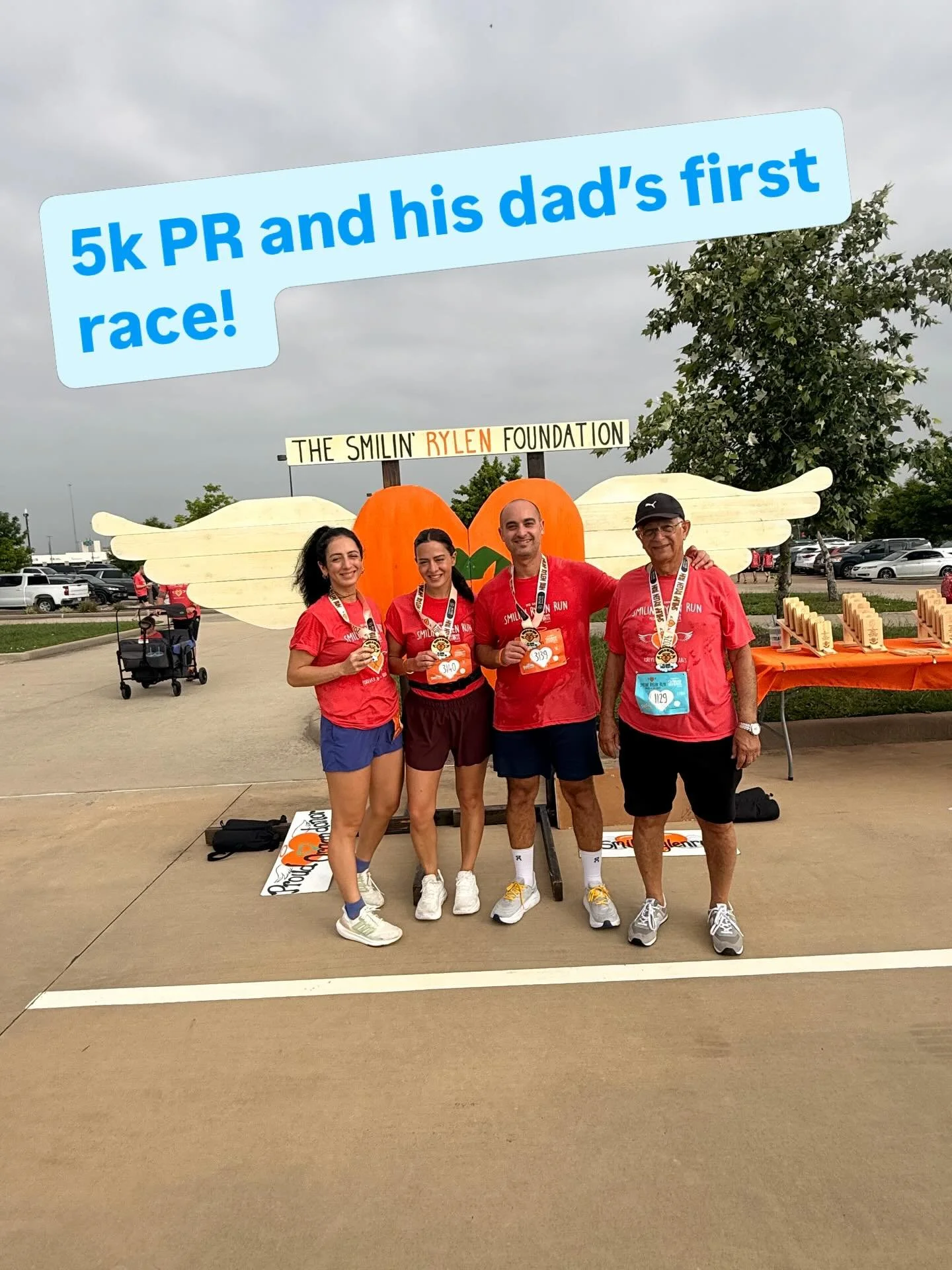 #medalmonday 

Huge congratulations to @mina_rizk on his 5k PR on Saturday at the @smilinrylenfoundation run. His wife and dad joined him, this was also his dad&rsquo;s 1st 5k! Lots of wins for the family. Way to go!!!
.
#PR #proudcoach #tricoach