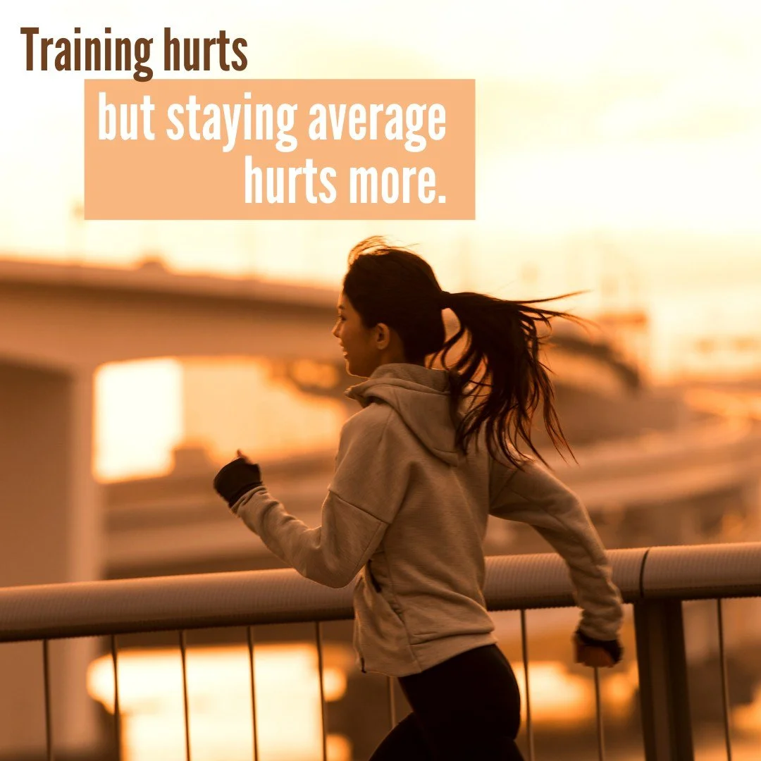 Monday Motivation

Every workout won't feel easy.

There will be early mornings, tired legs, missed paces, tough intervals, and days when motivation is nowhere to be found.

But the discomfort of training is temporary.

The regret of never finding ou