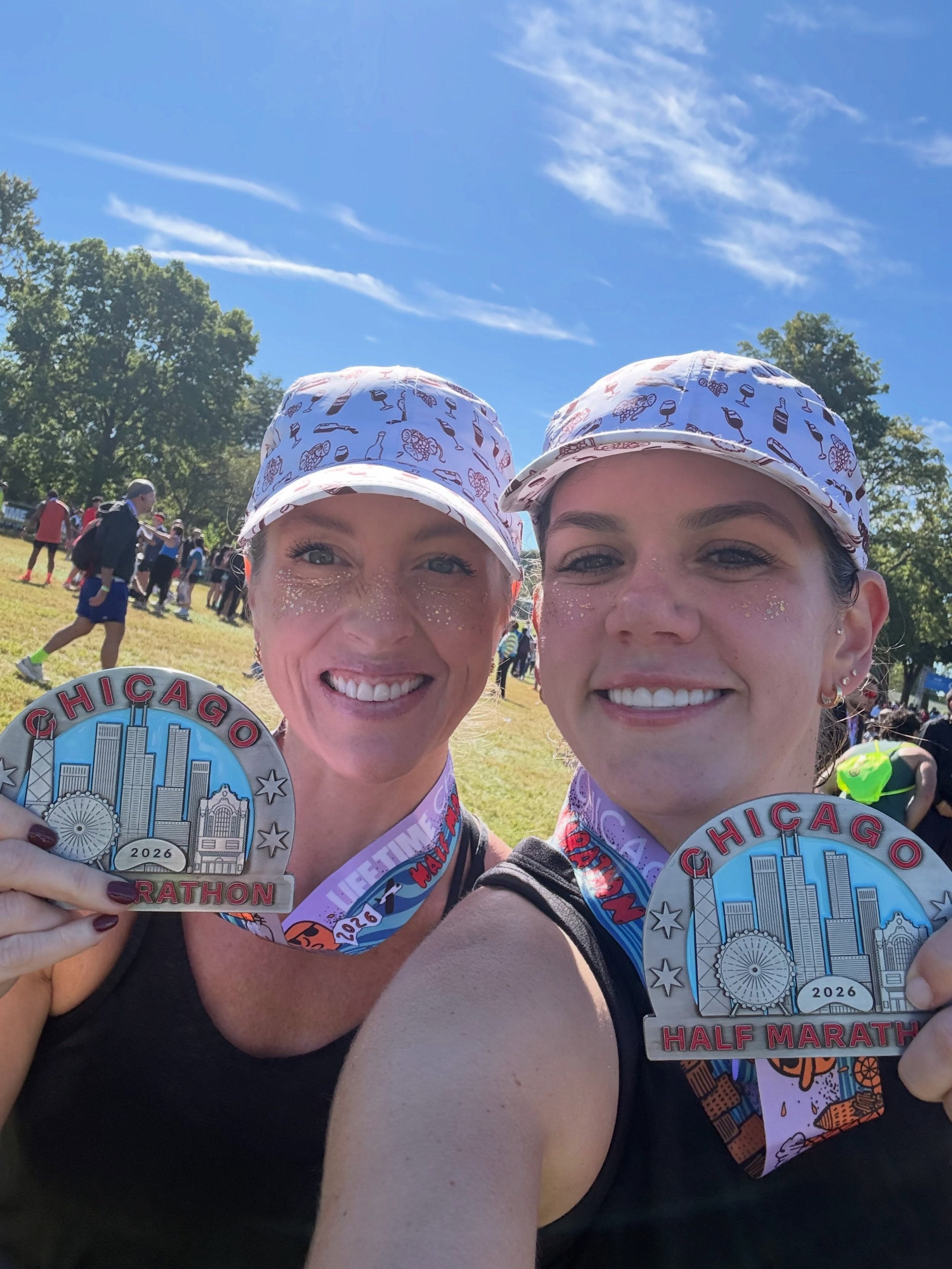 Congratulations to @lopozzan for completing the @chimarathon half this weekend. It ended up being a warm day and stayed with it and had a great finish. 

Now to recoup and then get ready for a couple sprint triathlons she has on schedule for the end 