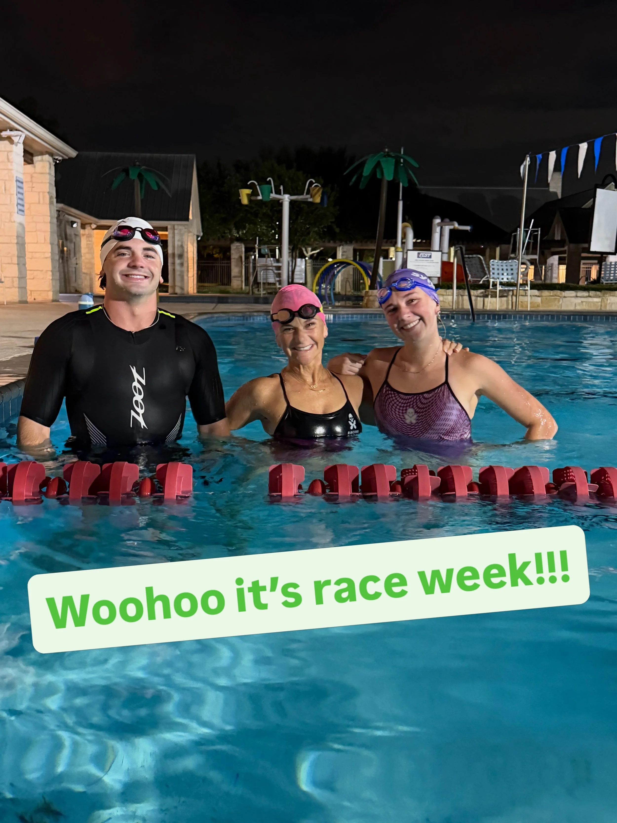 Starting race week off with a nice easy swim. 

Who else is racing in Waco this weekend? 

#raceweek #imwaco703 #triathlete #firsthalfironman