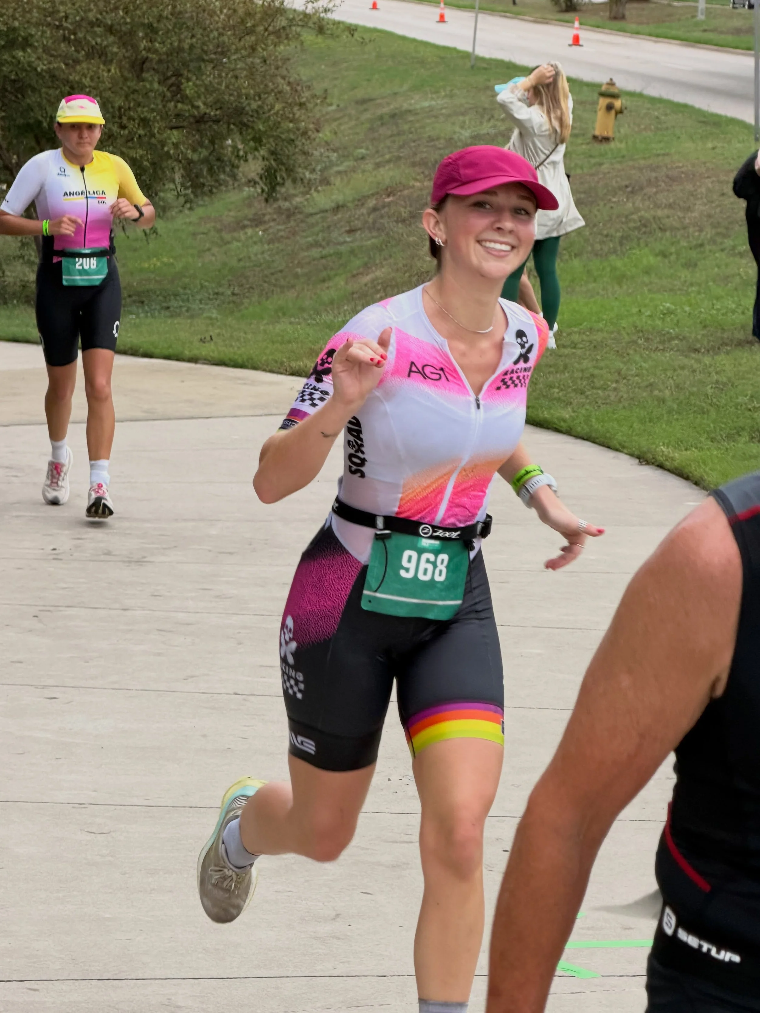 So proud of the effort they all put in yesterday. These are from mile 6.5 perfect spot to catch runners and still see the bike course yesterday. 

Huge congratulations to Chloe, Ryan, and Thomas on completing your first 70.3 (69.1). So glad was able 