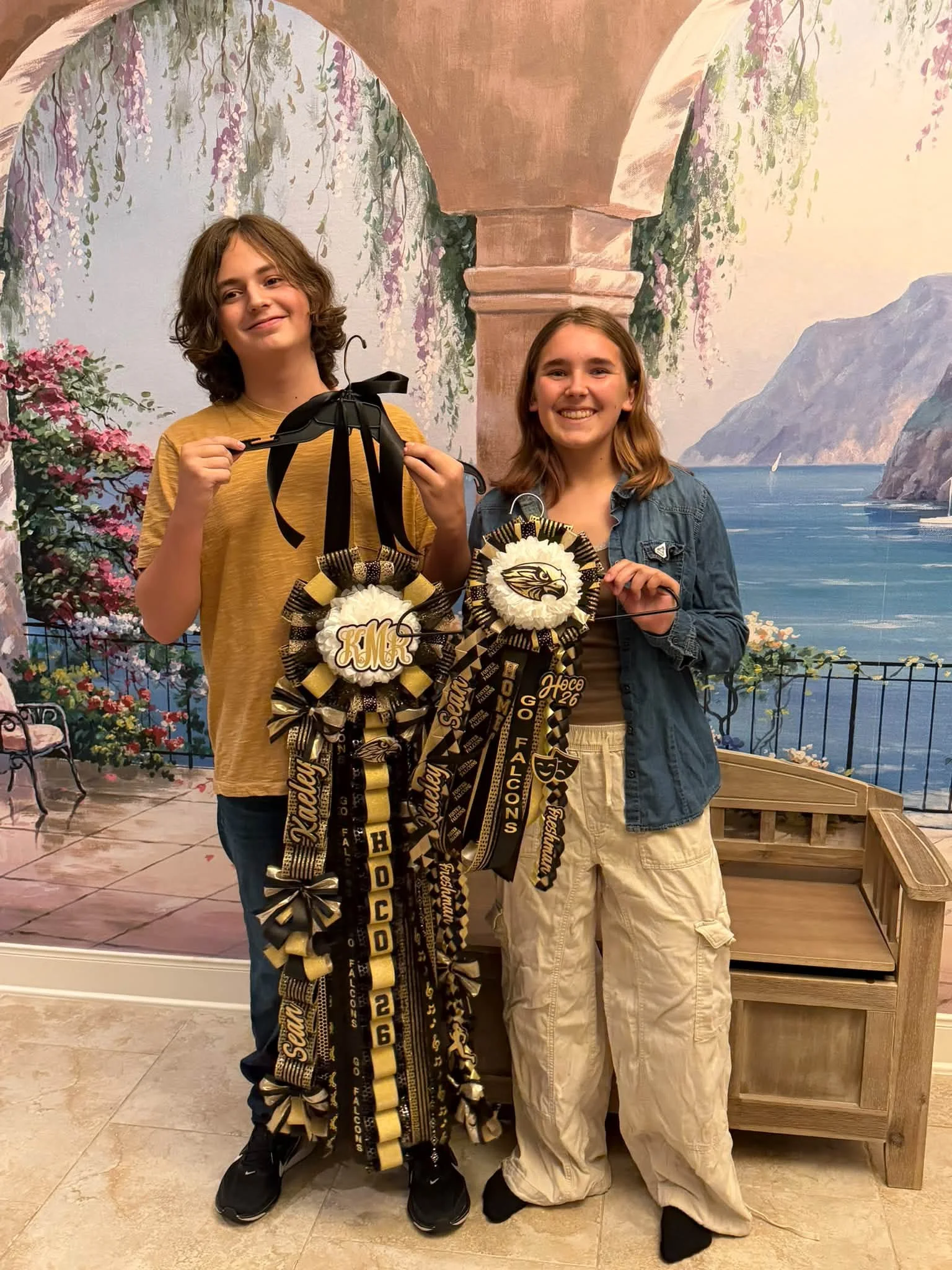 Kaeley had her HOCO last Thursday. I&rsquo;m little slow on posting. She went with a group friends and did the whole mum exchange.  They had a good time.