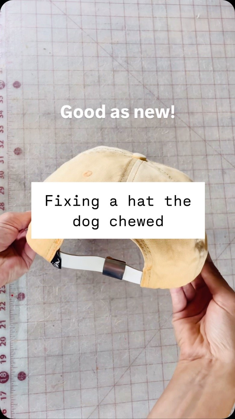 My sister’s dog π chewed one of nephew’s favorite hats π§’ I’ve never done a fix like this before but it was simple enough! πͺ‘ what has a dog chewed of yours?!
#fyp #upcycle #smallbusiness #foryou #handmade #foryourpage #sewing #l