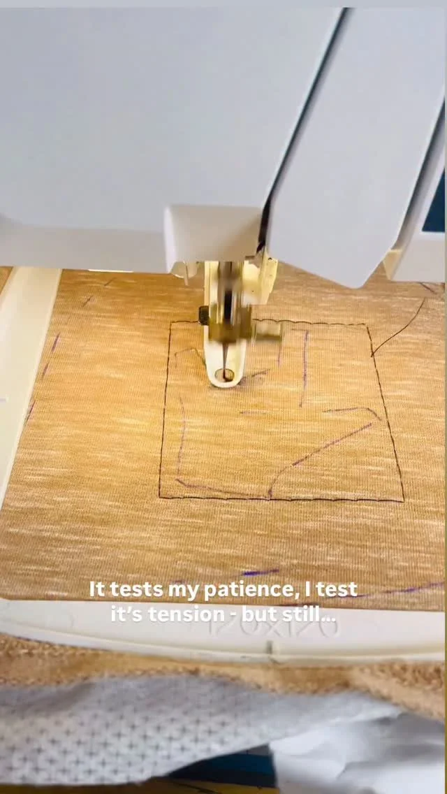 It tests my patience, I test its tension… but no matter what, I’ll always love you, my amazing sewing machine ♥οΈ I tell it ‘I love you’ daily (before my husband and kids — only because I’m at the machine be