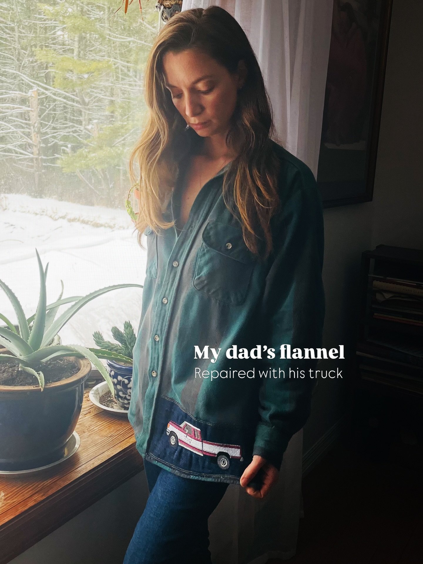 This flannel used to belong to my dad.

After he passed away, it became one of the pieces of his clothing that I held onto. I started wearing it while I worked and in everyday life &mdash; the same way he did. His work clothes and everyday clothes we