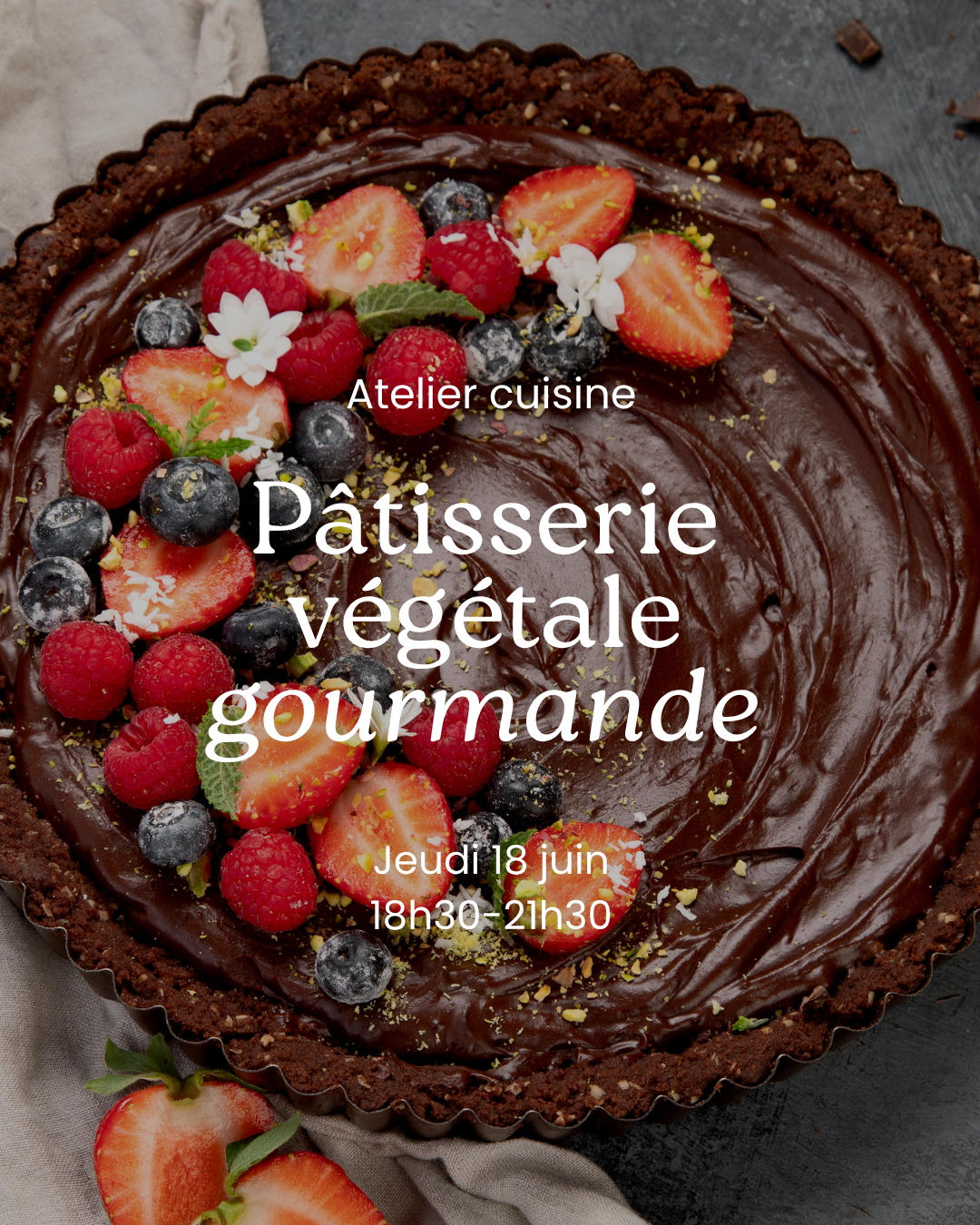 Pâtisserie végétale gourmande