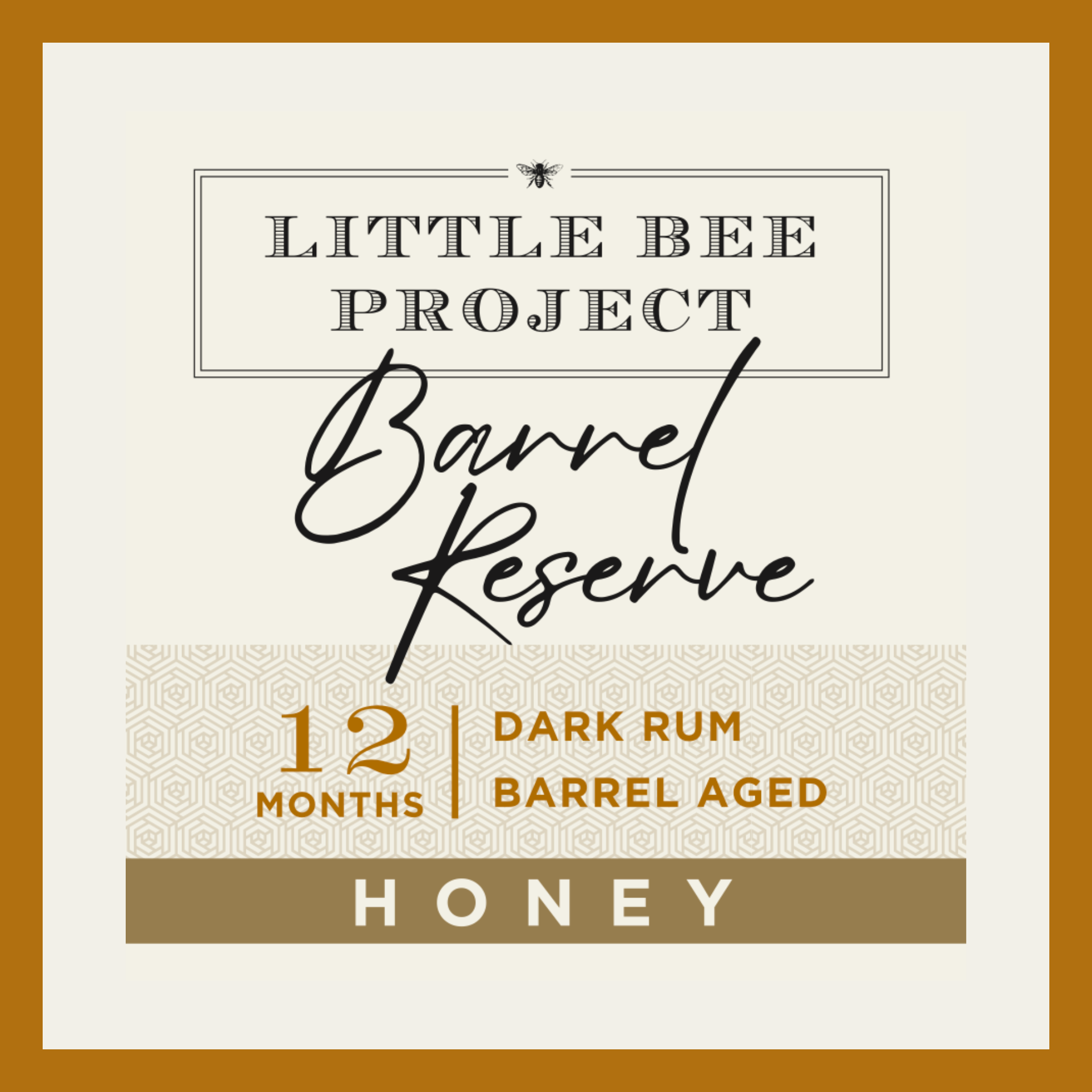 12 mo. Dark Rum Barrel Reserve Honey