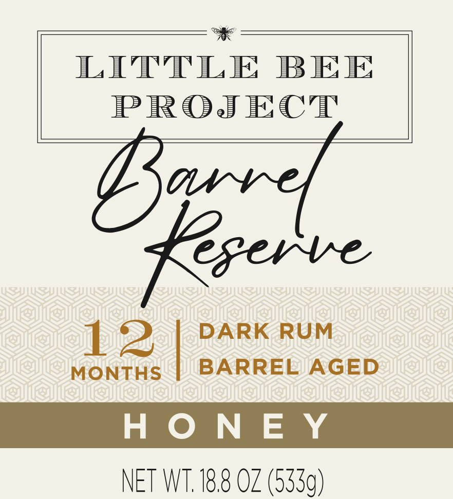 | Dark Rum Barrel Reserve | 12 Mo. Dark Rum Barrel Aged Honey