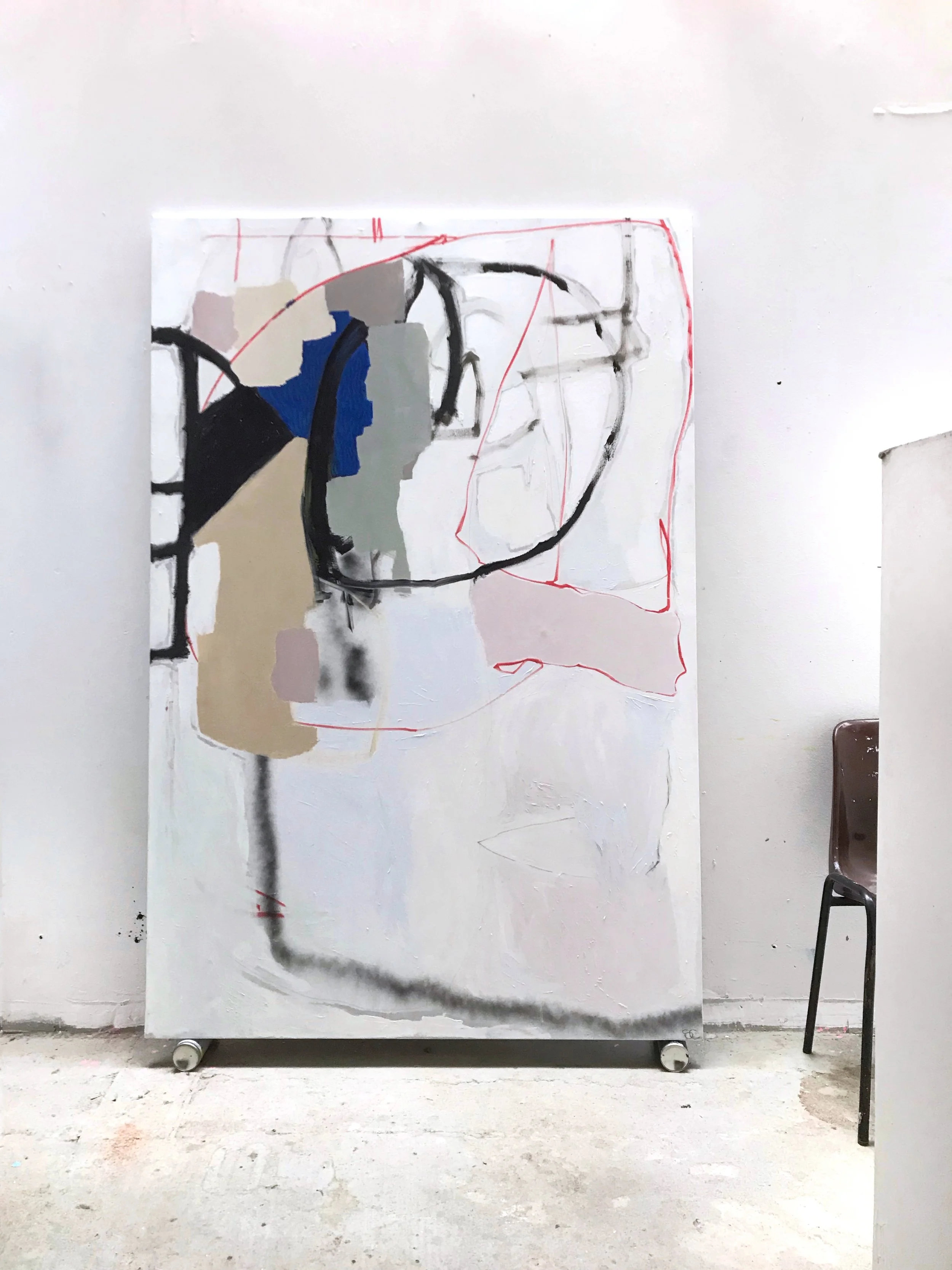 HEAVY SWAY FROM THE INSIDE • Pen, marker and acrylic on canvas  • 130x195cm  • 2019 • sold (Copy)