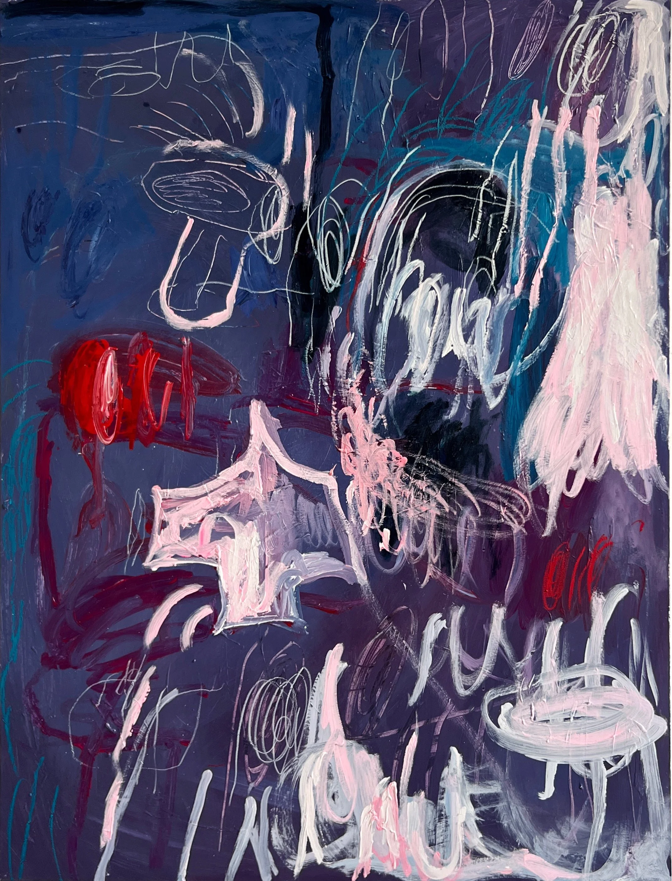 CHINATOWN IN JANUARY • Acrylic and pastel on canvas • 65x50cm • 2020 • SOLD (Copy)