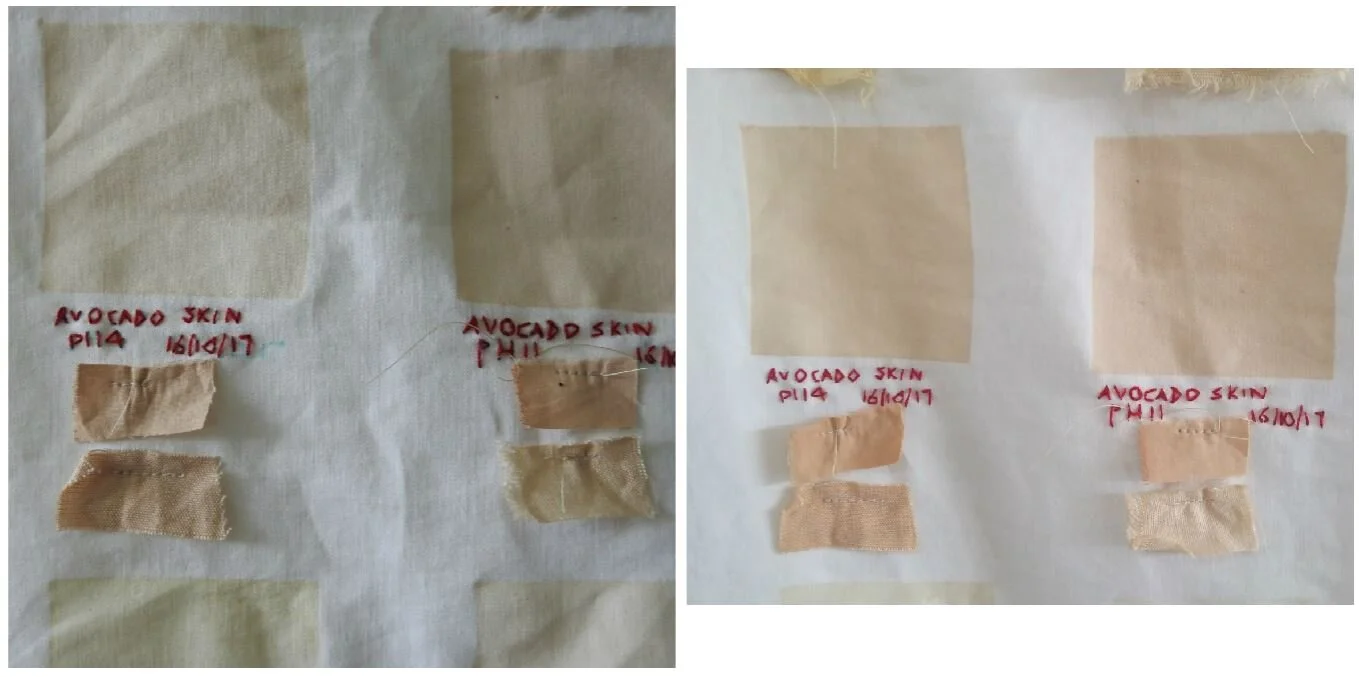 Avocado skin natural dye