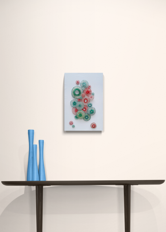 Textile cora sculptures, textile artist, Agatha Lee 'Agy'