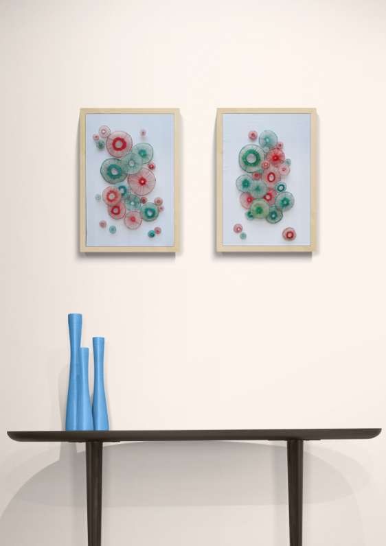 Textile coral sculptures, textile artist, Agatha Lee 'Agy'