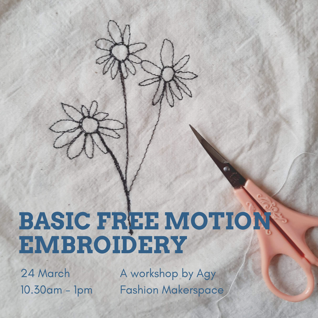 Free motion embroidery workshop with Agy