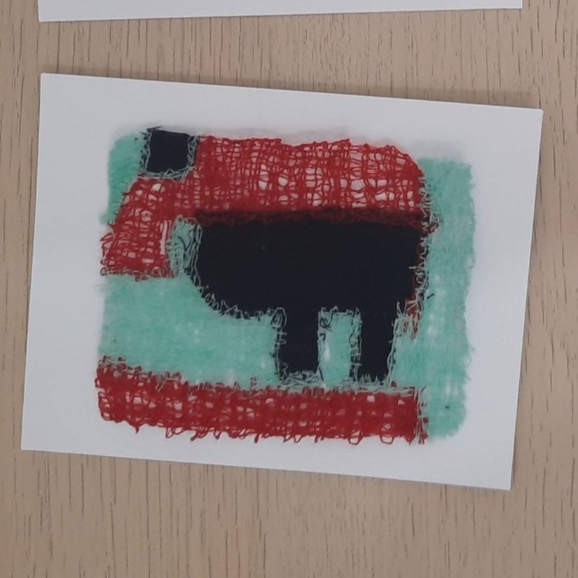 Free motion embroidery using dissolvable fabric  with Agy