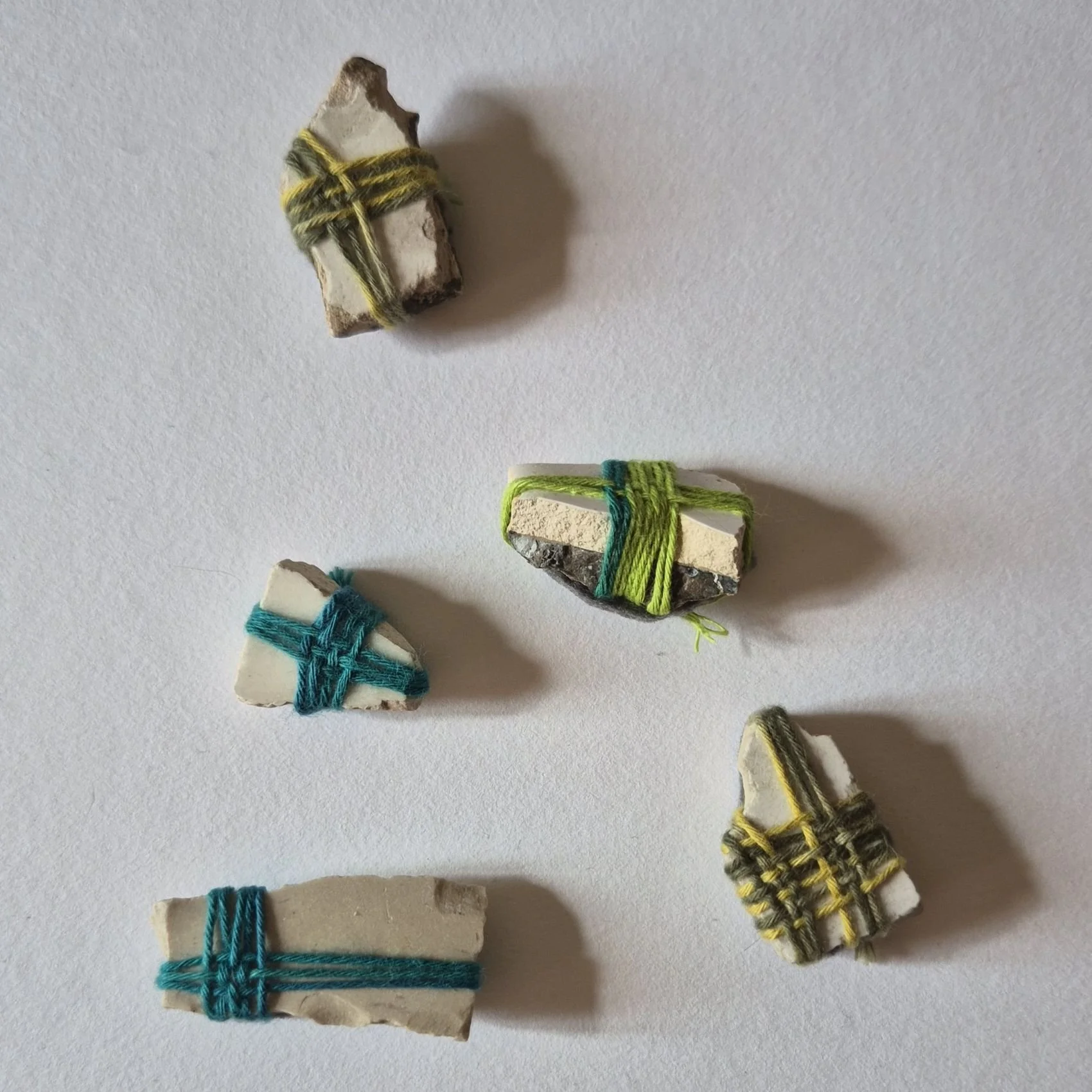 Wrapped tile fragments