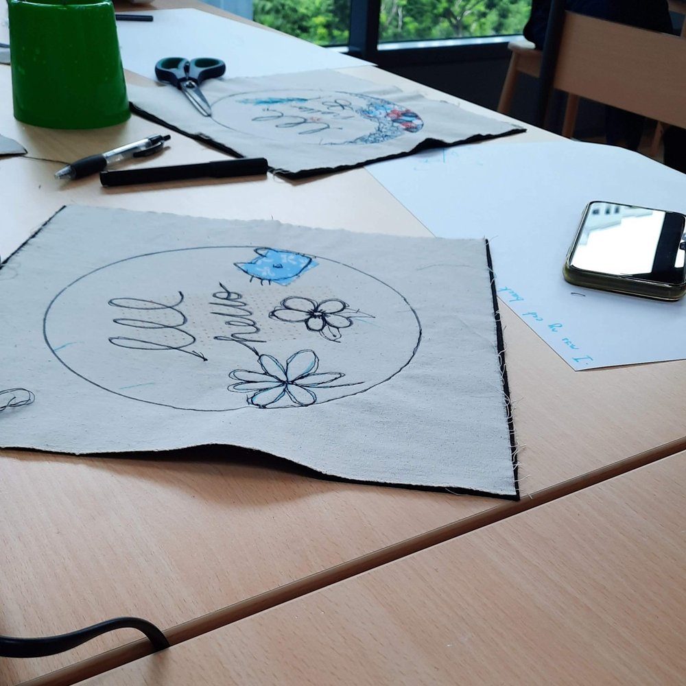 Free Motion Embroidery Workshops in School — Agy Textile Artist