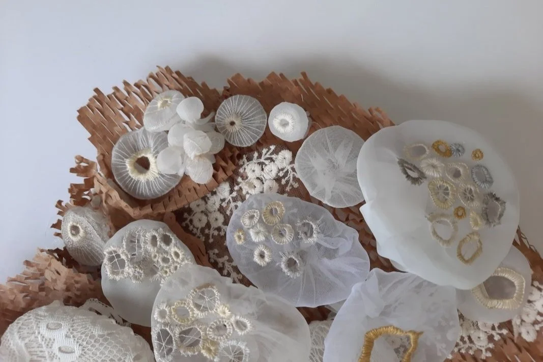 Coral textile art by Agatha 'Agy' Lee (Singapore)