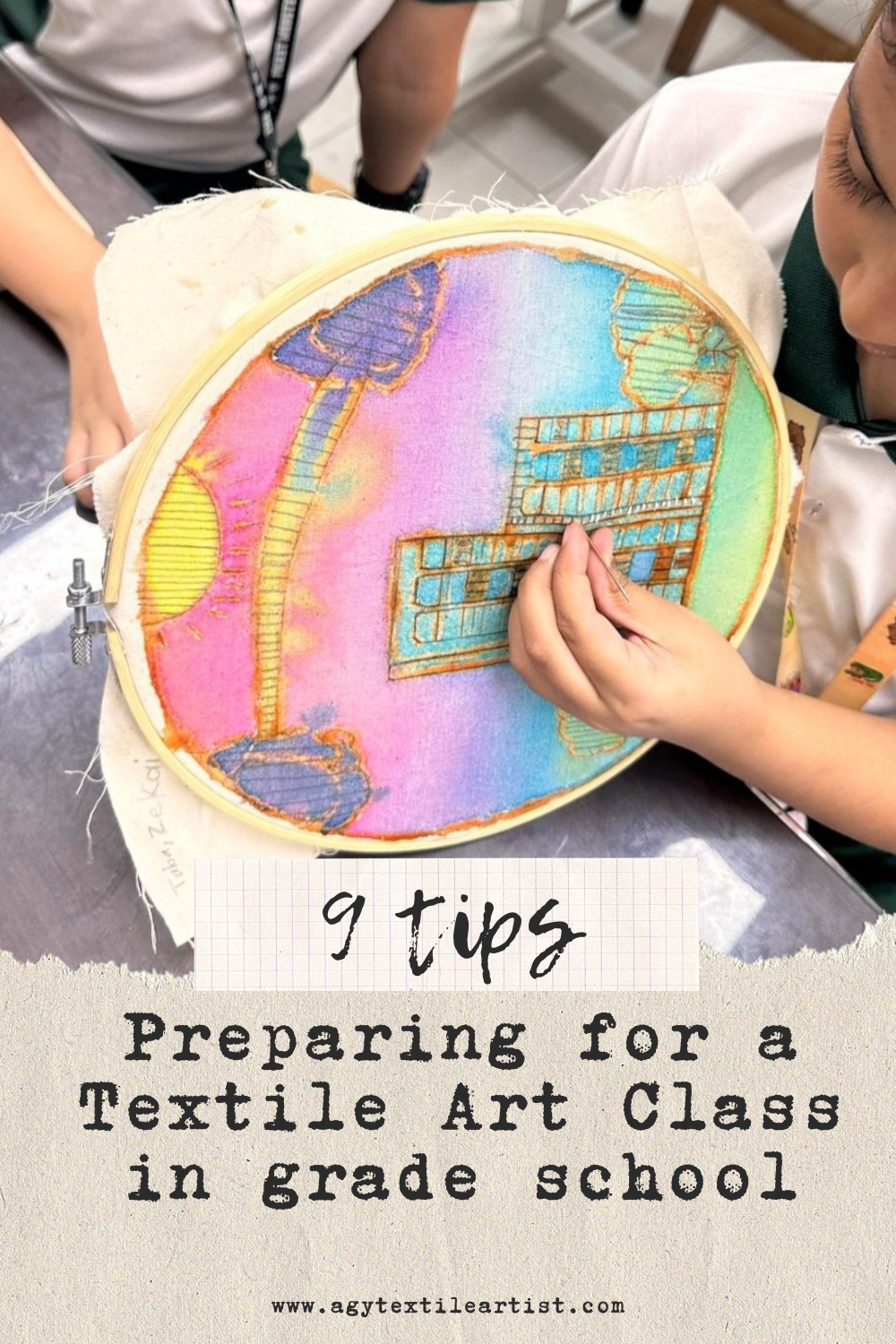 Textile art workshop in Singapore