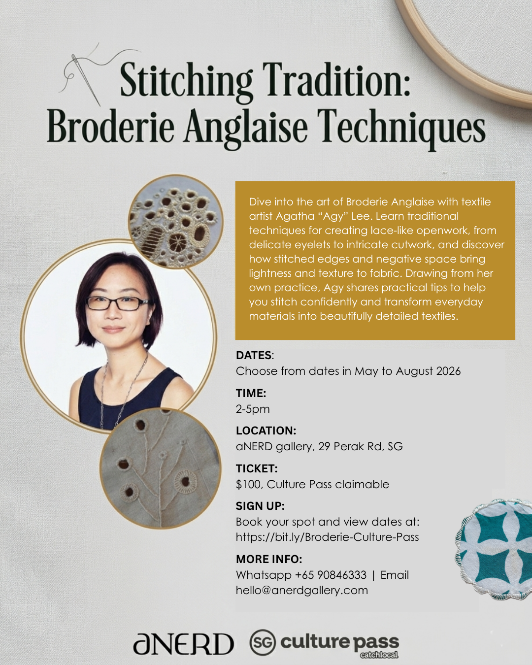 Broderie Anglaise with Agy