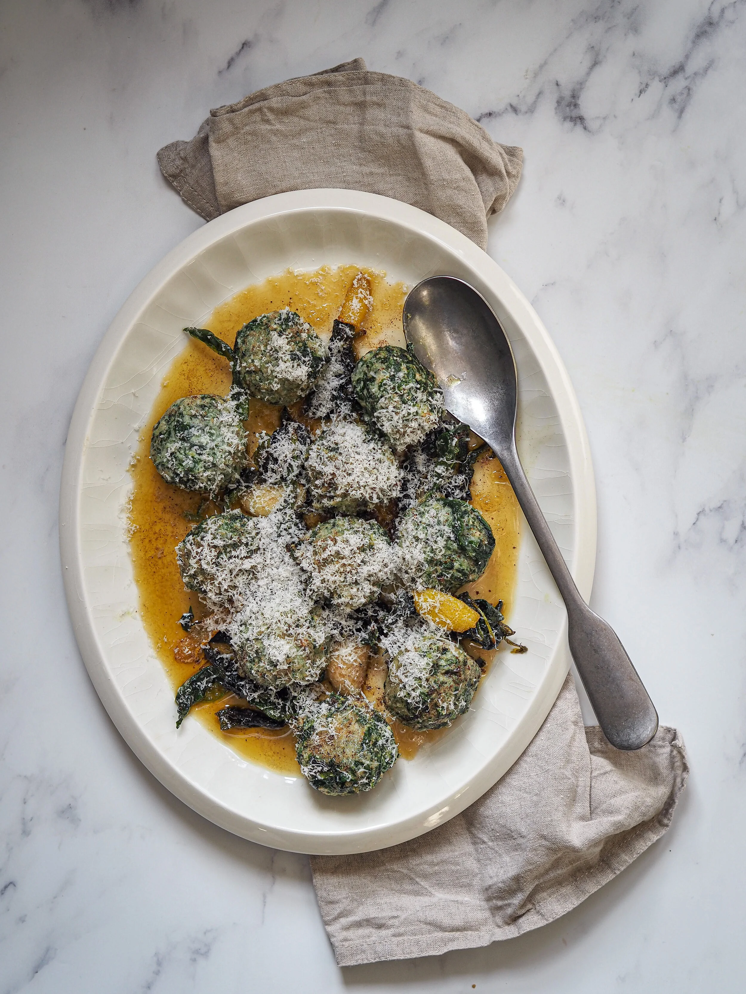 Wild garlic Gnudi