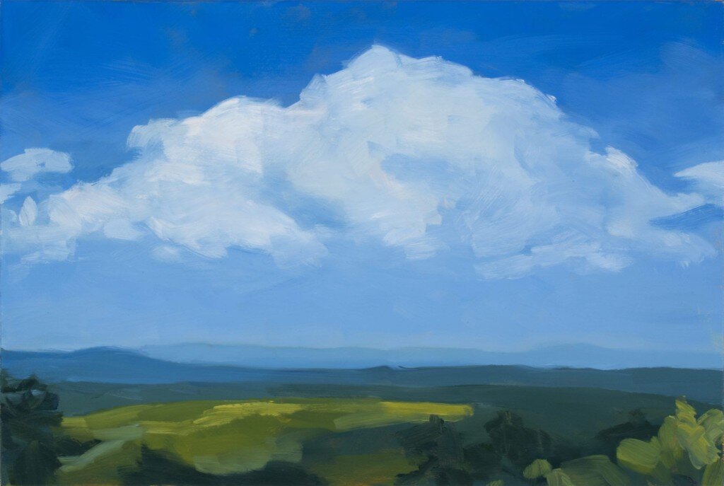    Cloud Cover , 2014   Oil on panel  9 x 12 inches 