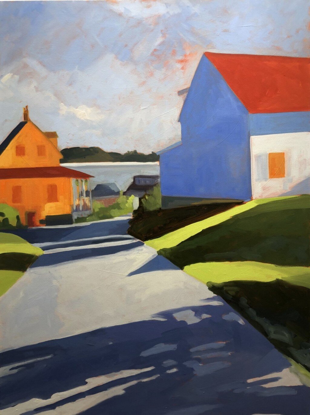    West Point Village, Maine , 2018   Oil on canvas  40 x 30 inches 